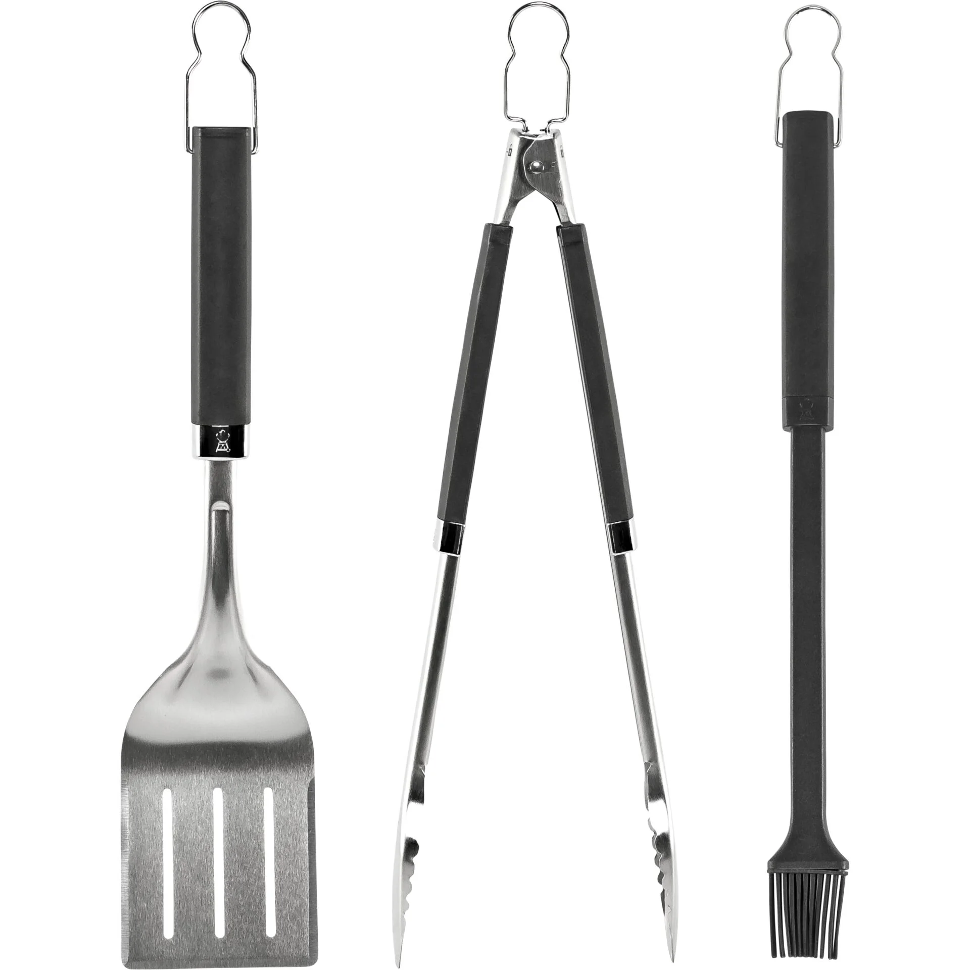 Weber Grillbesteck Precision 3 tlg  Edelstahl Schwarz Grills