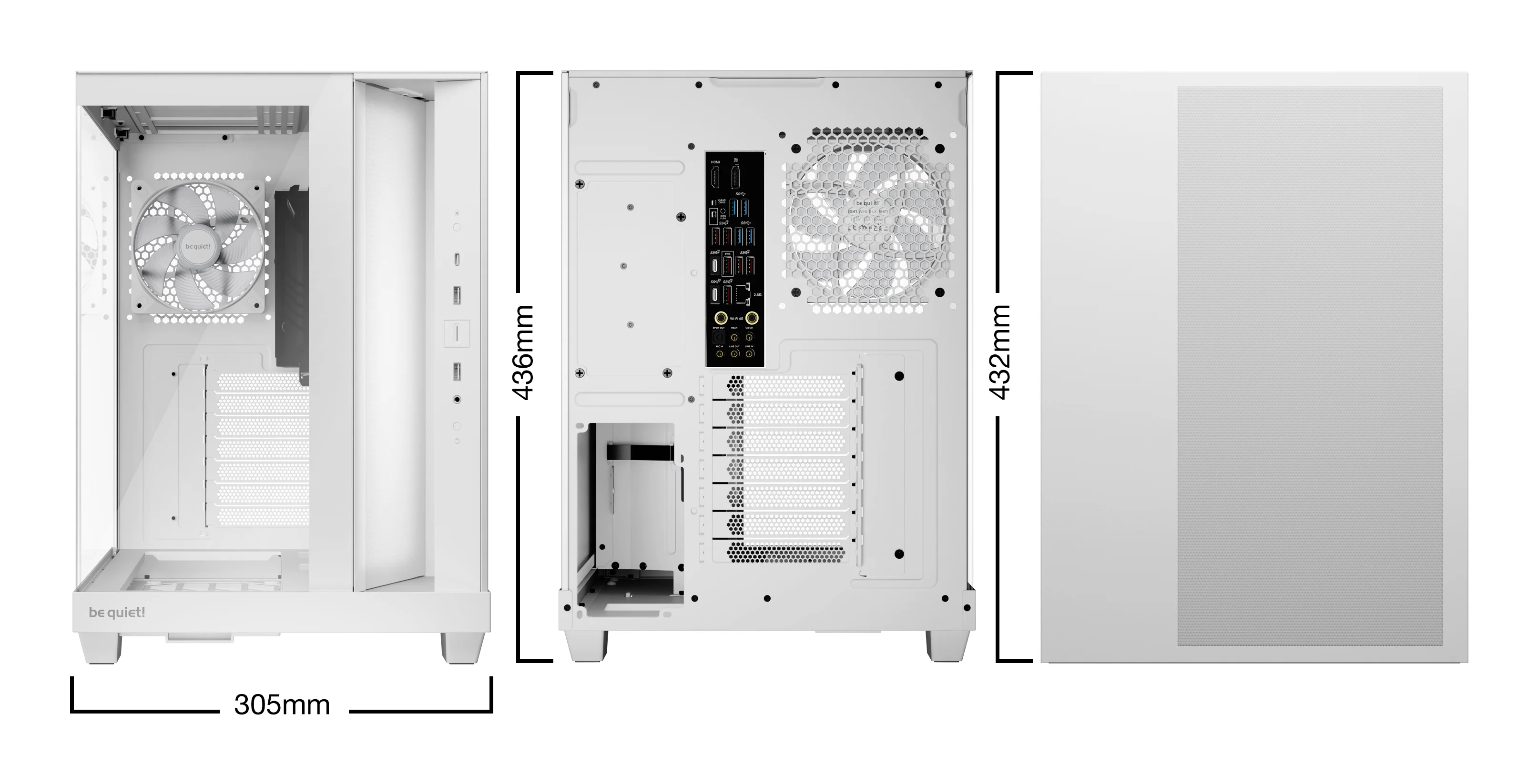 be quiet  midi  light base 500 lx white PC-Zubehoer