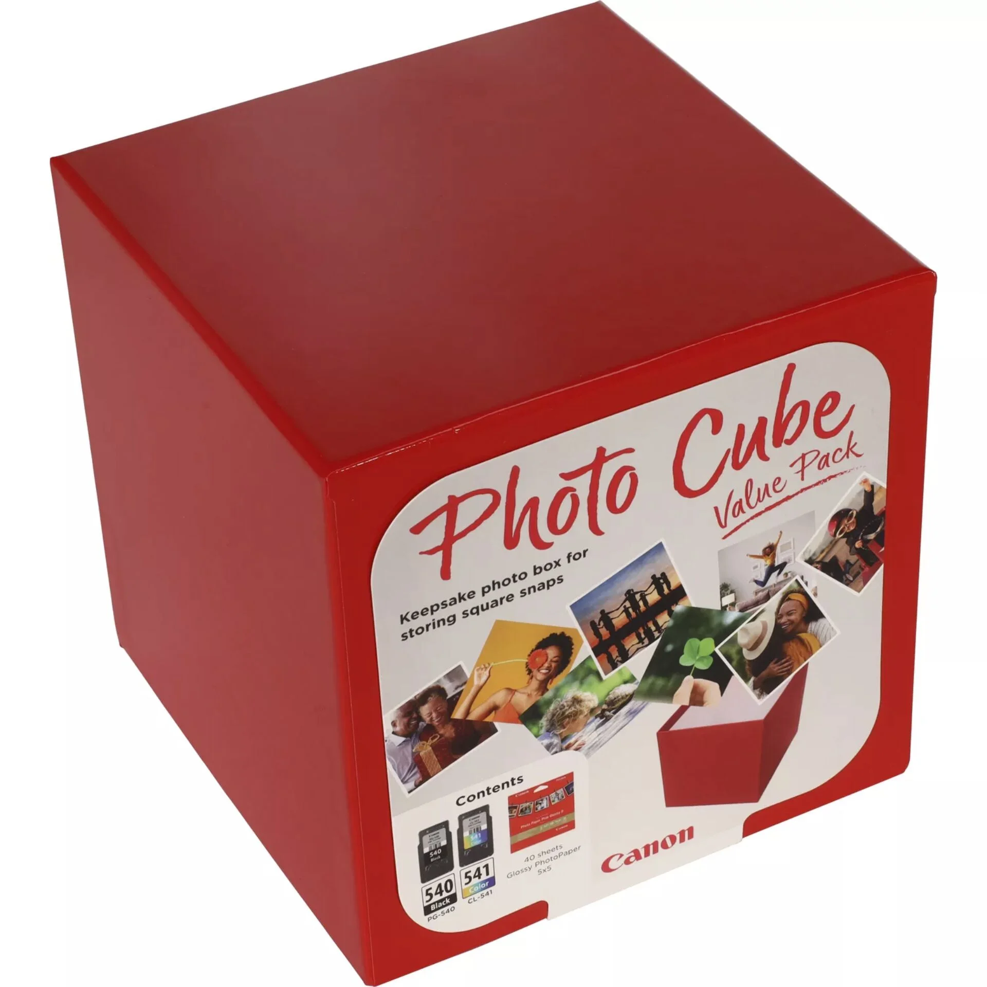 Canon PG 540   CL 541 Photo Cube Value Pack PP 201 13x13 cm 40 Bl Drucker & Scanner