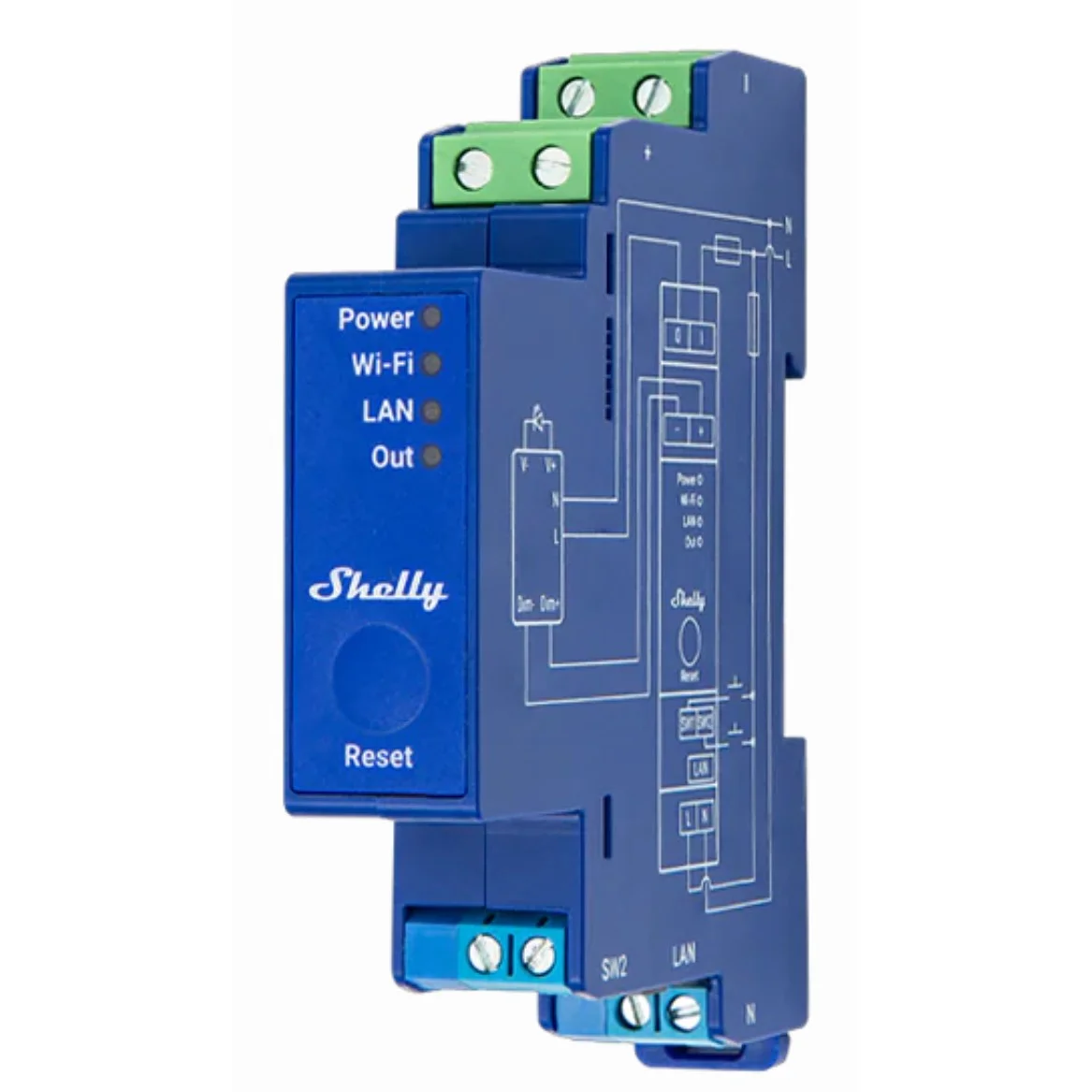 Shelly Relais Pro Dimmer 0 1 10V PMZoll WLAN LAN BT Messfunktion DIN Rail Zubehoer Leuchtmittel & Lampen / Dimmer