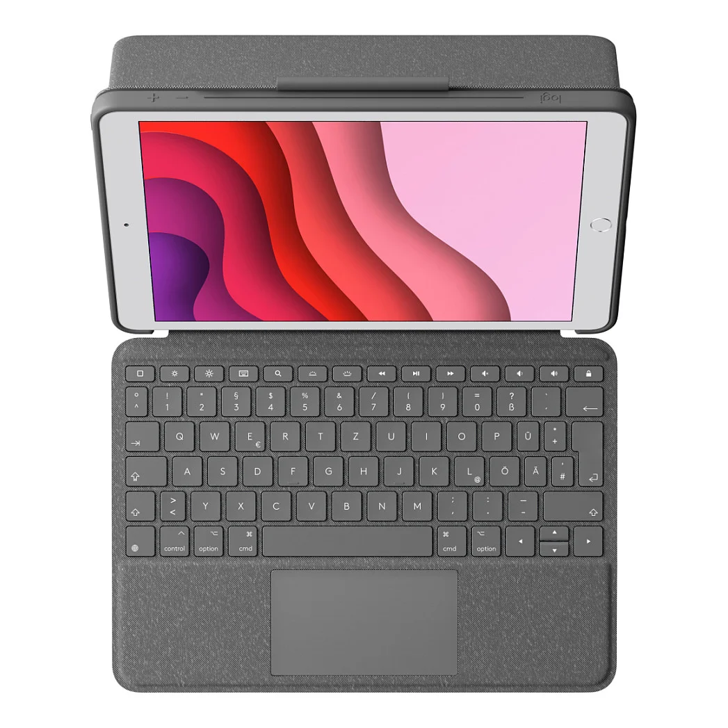 Logitech Combo Touch graphite fuer iPad 7  Gen  Notebook & Tablet Zubehoer