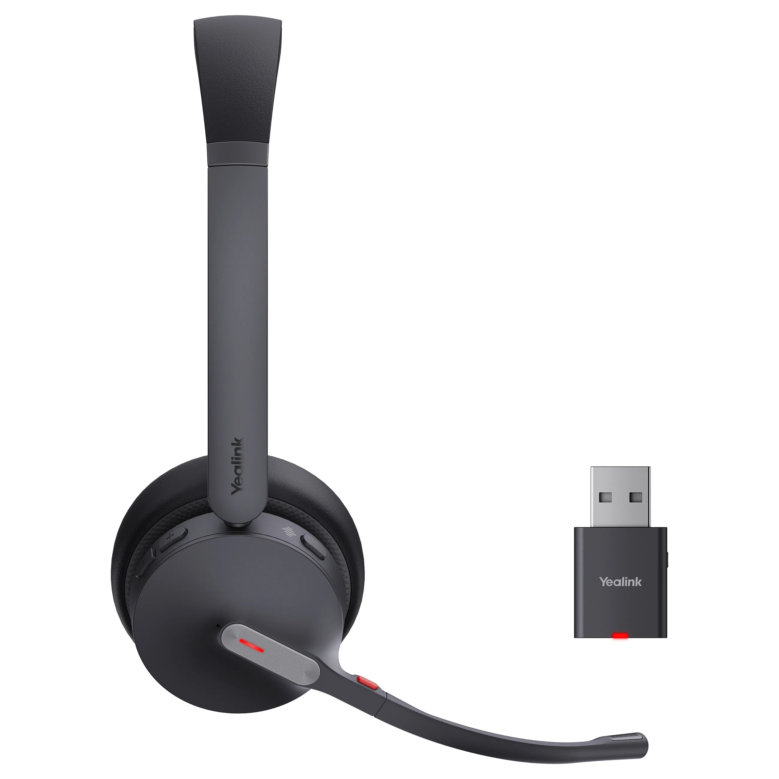 Yealink WH64 Hybrid Dual UC Kopfhoerer Kabellos Kopfband Buero Callcenter Mikro USB Bluetooth Schwarz Over-Ear