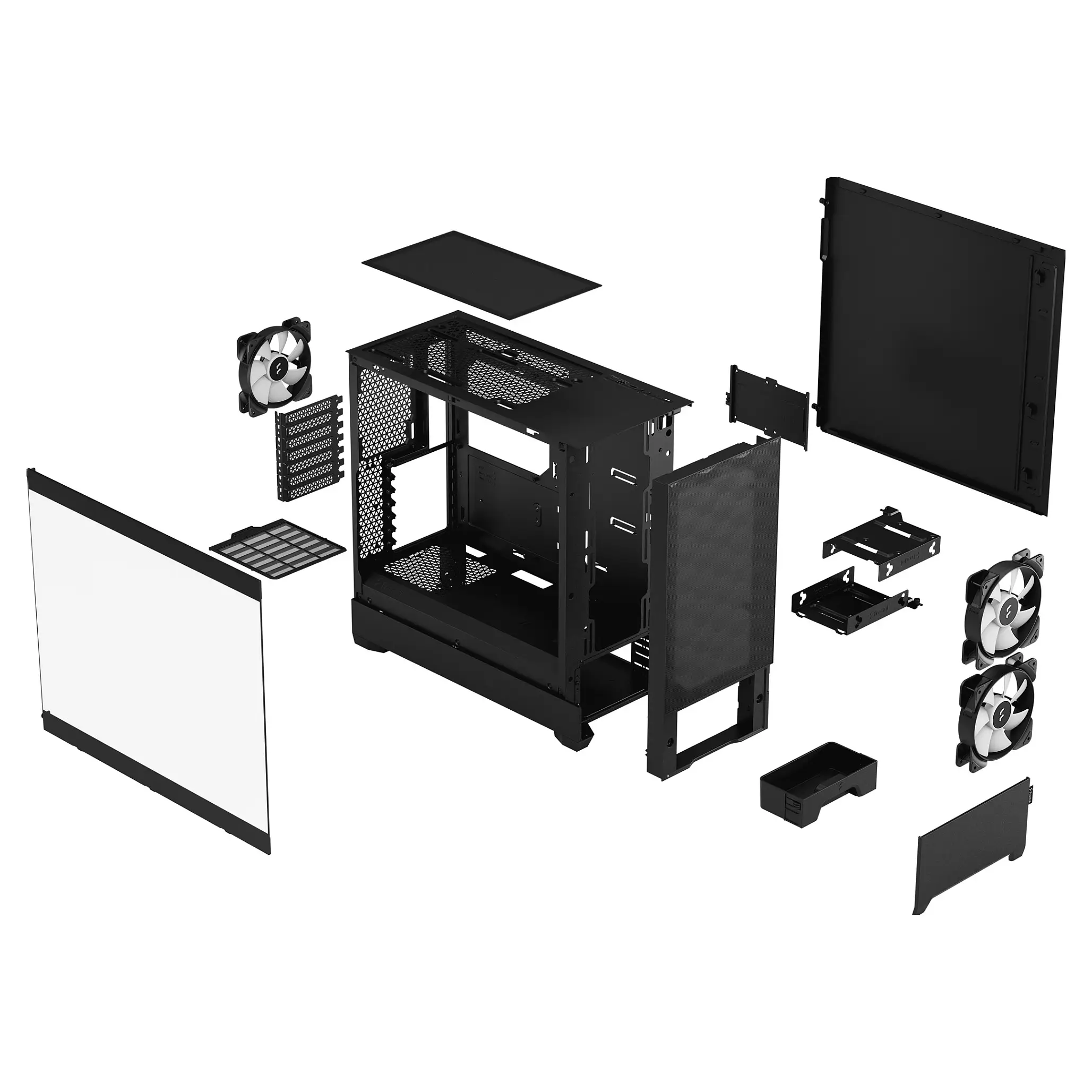 Fractal Design Midi Pop Air RGB Black Window PC-Zubehoer