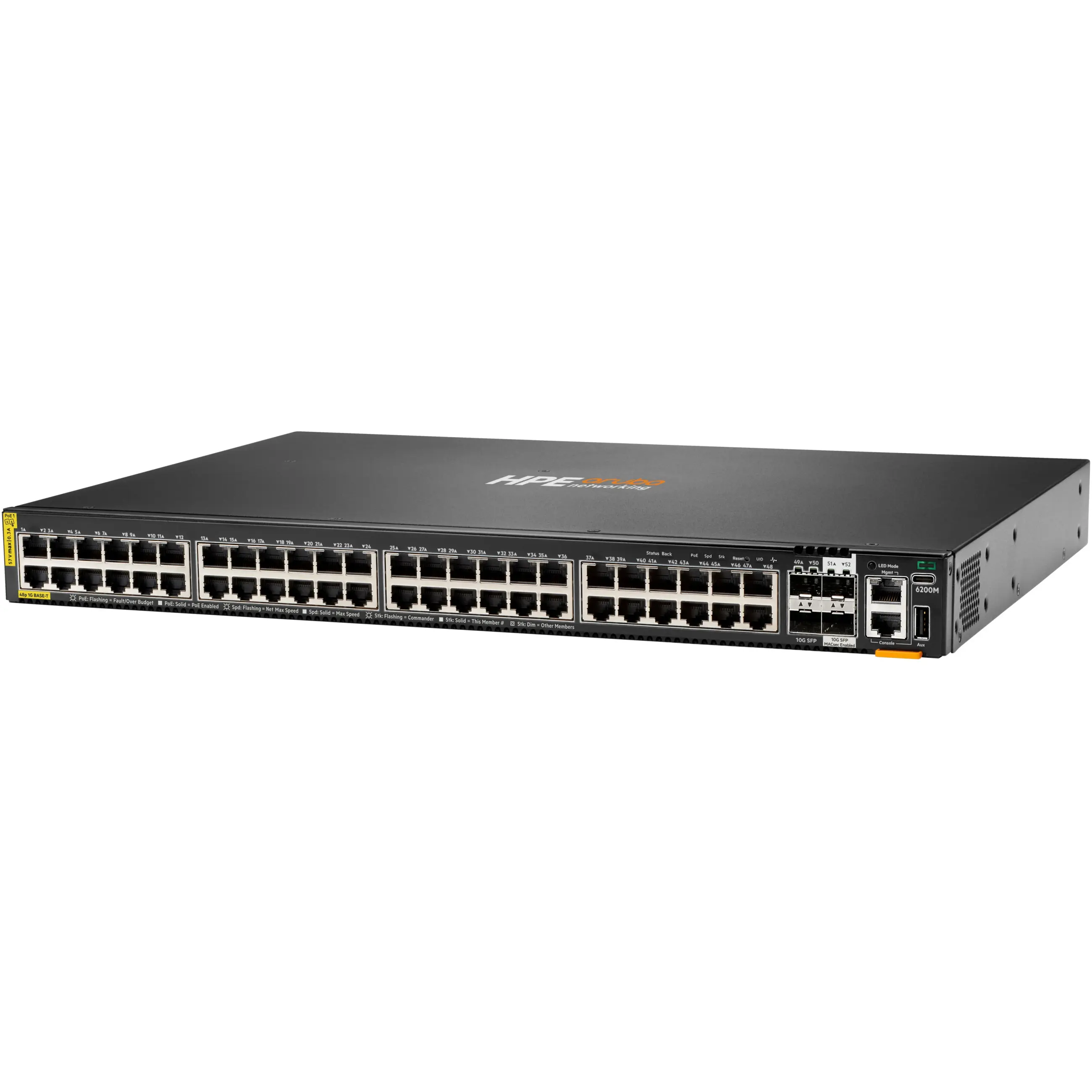 HP Enterprise ARUBA 6200M 48G CL4 POE STOCK Netzwerk