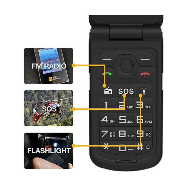 AGM MOBILE AGM M10 Klapper  4G  Rugged Smartphones