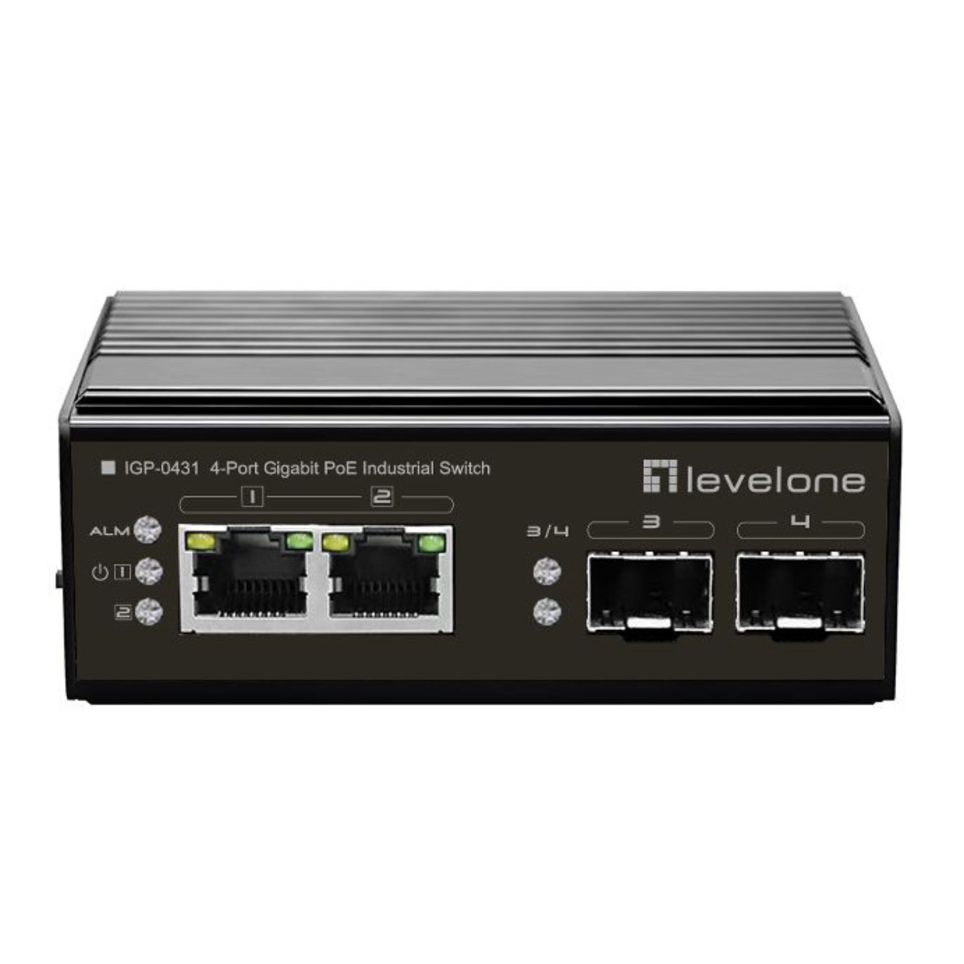LevelOne IGP 0432 Netzwerk Switch Unmanaged Gigabit Ethernet  10 100 1000  Power over Ethernet  PoE  Schwarz Switches Netzwerk