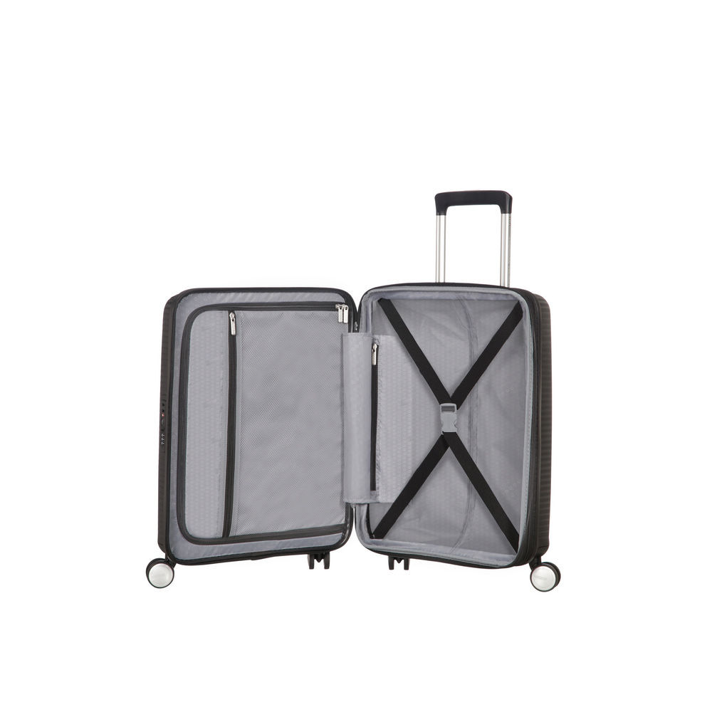 AMERICAN TOURISTER 4 Rollen Bordtrolley Soundbox  55cm  bass black Taschen & Rucksaecke