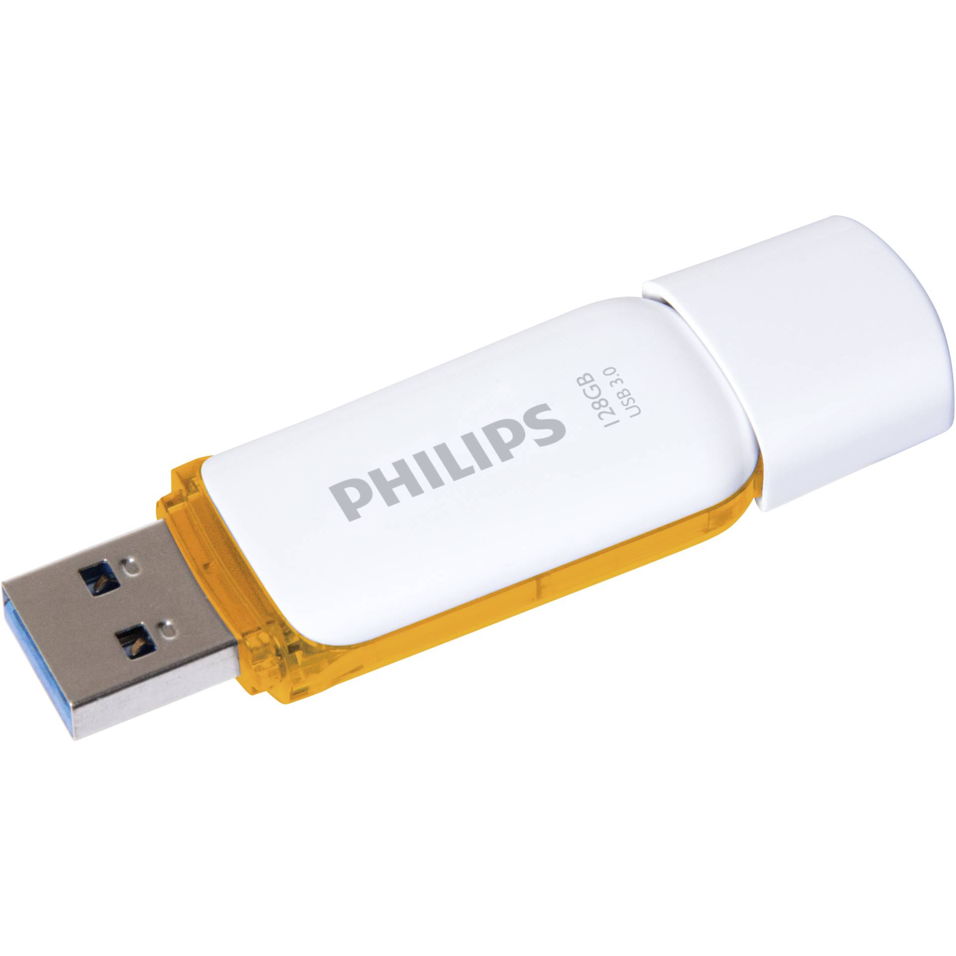 Philips FM12FD75B 00 USB Stick 128 GB USB Typ A 3 2 Gen 1  3 1 Gen 1  Orange  Weiss Speichermedien
