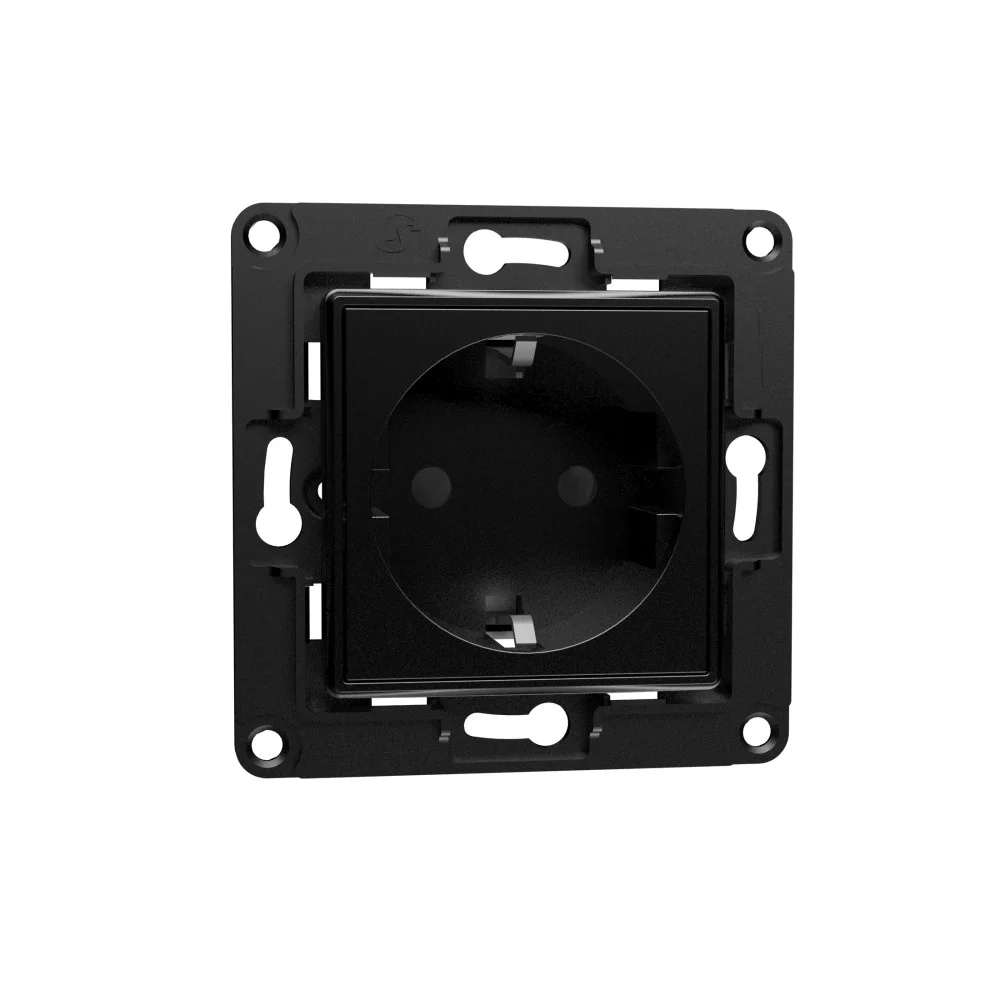 Shelly Wandsteckdose Schwarz Smart Home Zubehoer