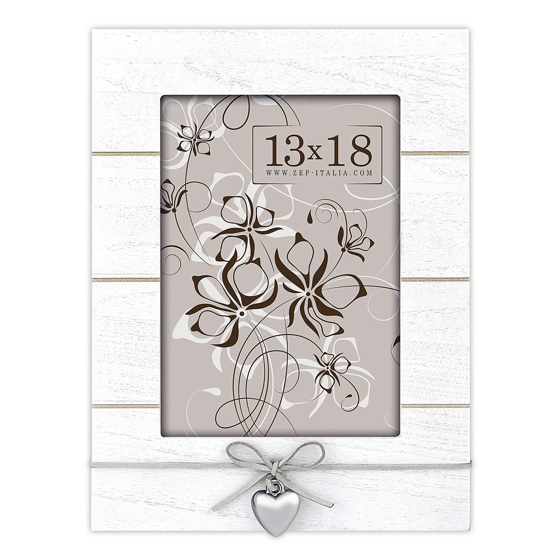 ZEP Arial Vertikal 13x18 Holz Portrait weiss XD557V Bilderrahmen