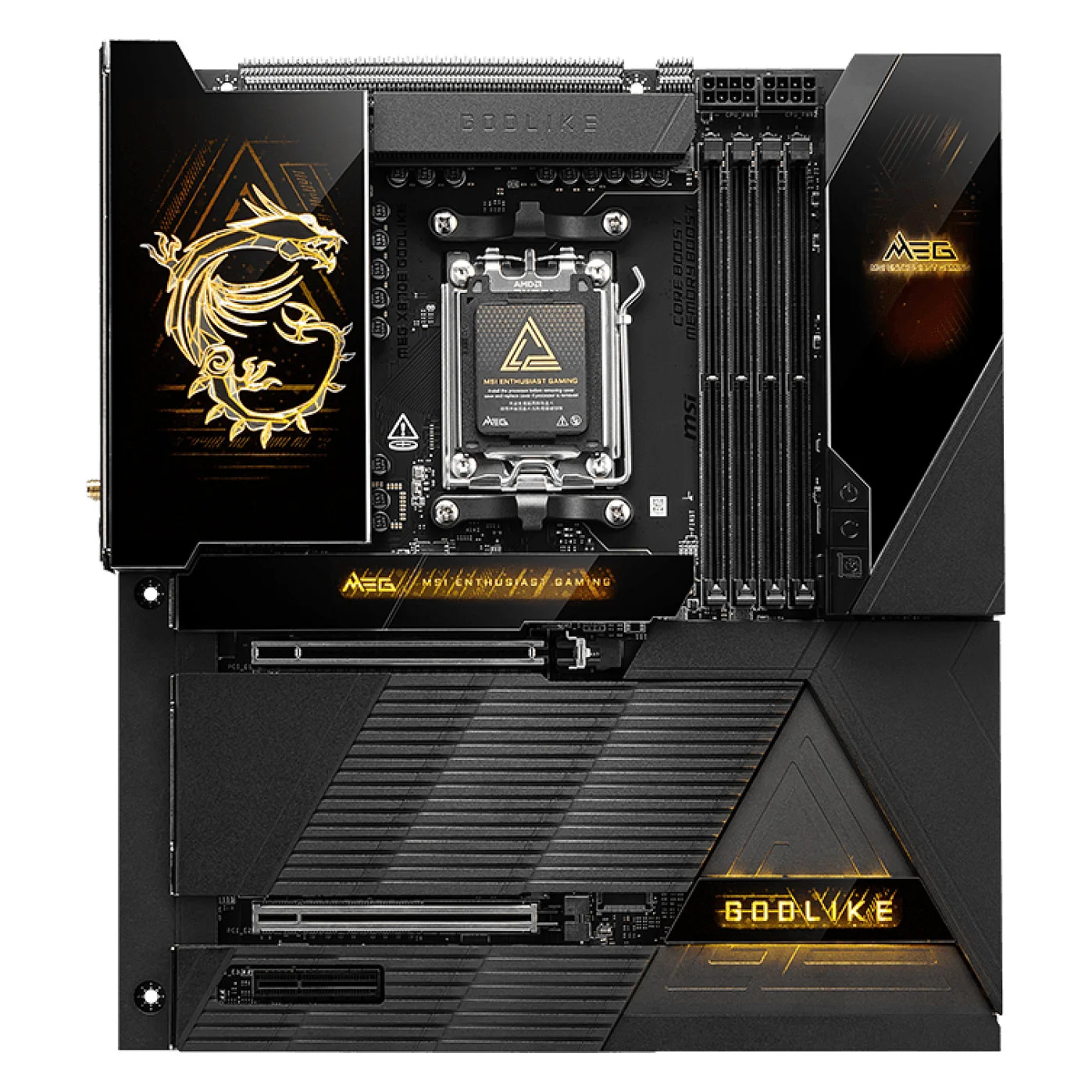 MSI MEG X870E GODLIKE Motherboard AMD X870E Sockel AM5 Erweitertes ATX PC-Zubehoer
