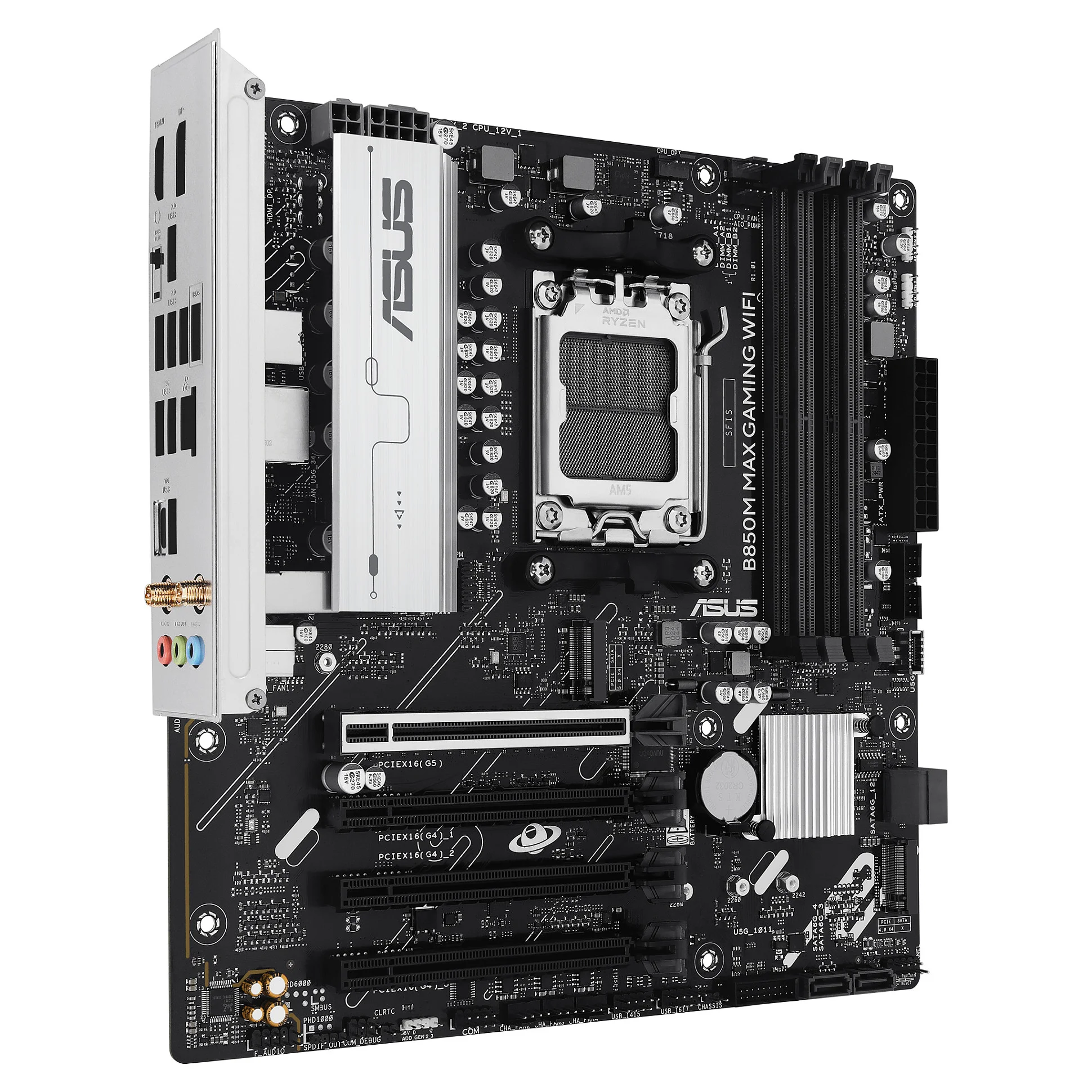 ASUS B850M MAX GAMING WIFI AMD B850 Sockel AM5 micro ATX PC-Komponenten