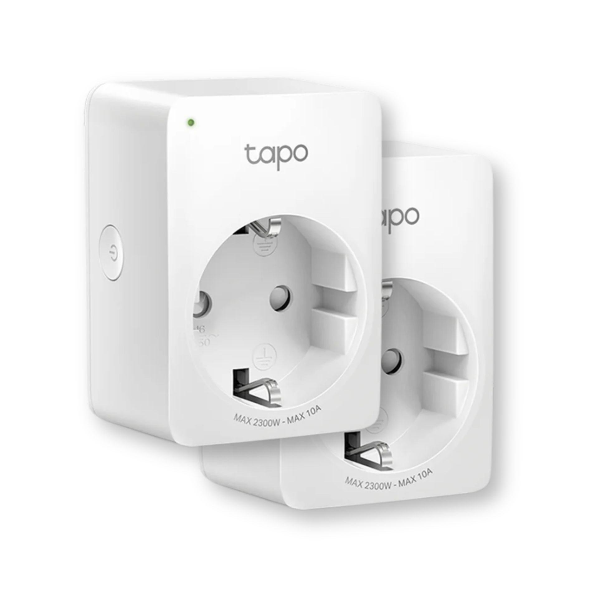 TP Link Tapo P100 Smart Plug   2er Set   16A 2990W   WLAN   Weiss Steckdosen