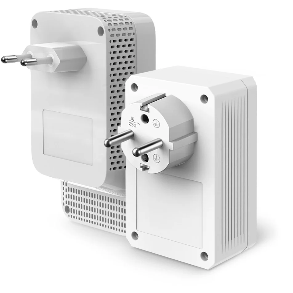 TP Link AC1200 AV1000 Gigabit WLAN Powerline Adapter Kit mit Steckdose