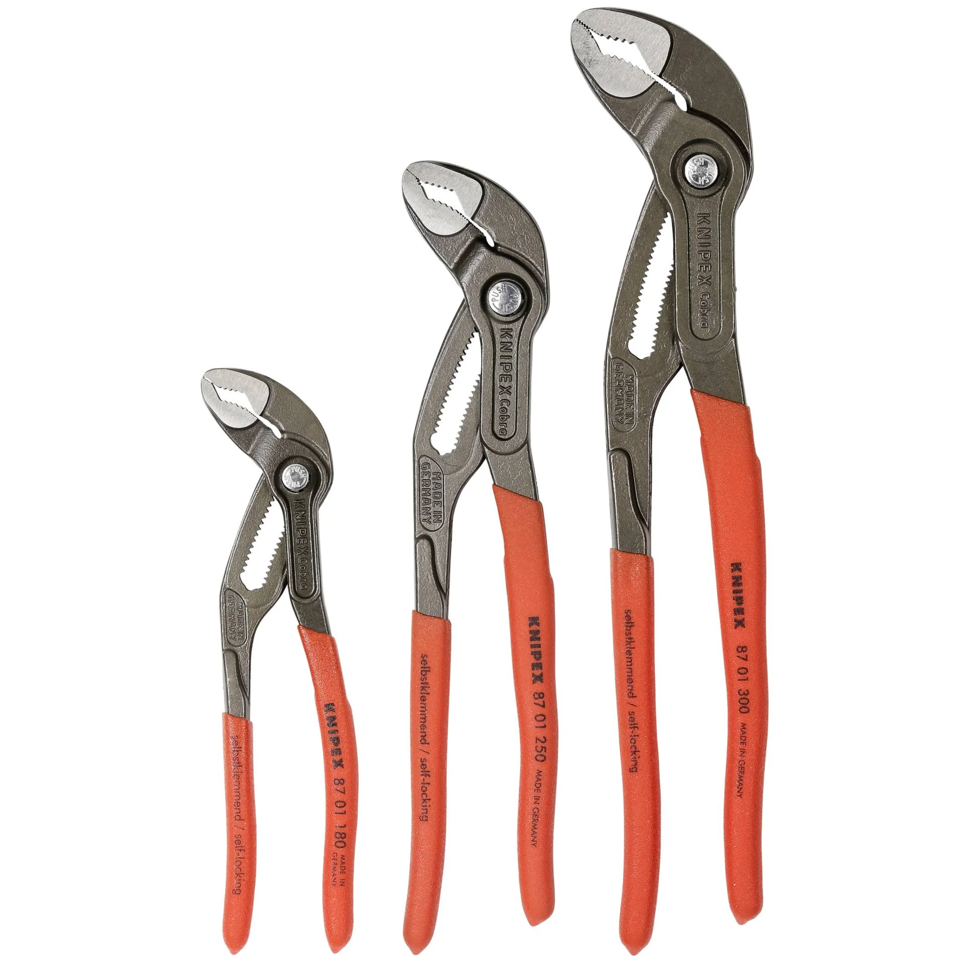 KNIPEX Cobra Paket 180 250 300 mm 3 teilig Schraubendreher & Zangen