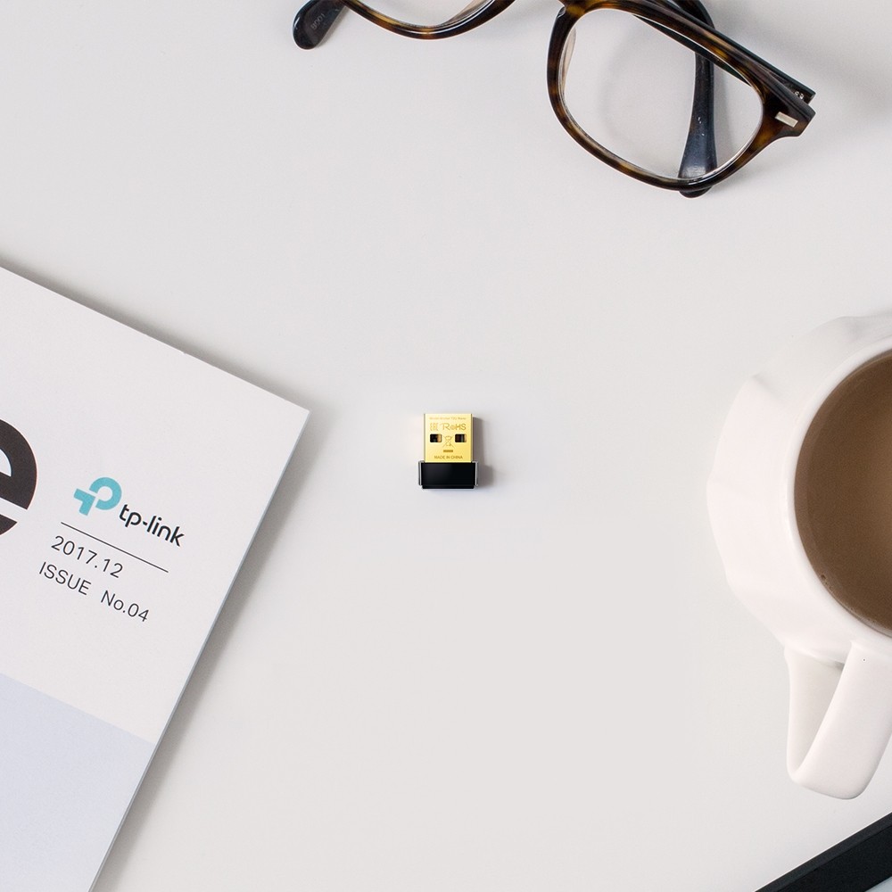 TP Link T2U Nano WLAN Adapter   USB 2 0   150 Mbit s   Nano Design   Schwarz Netzwerk-Adapter