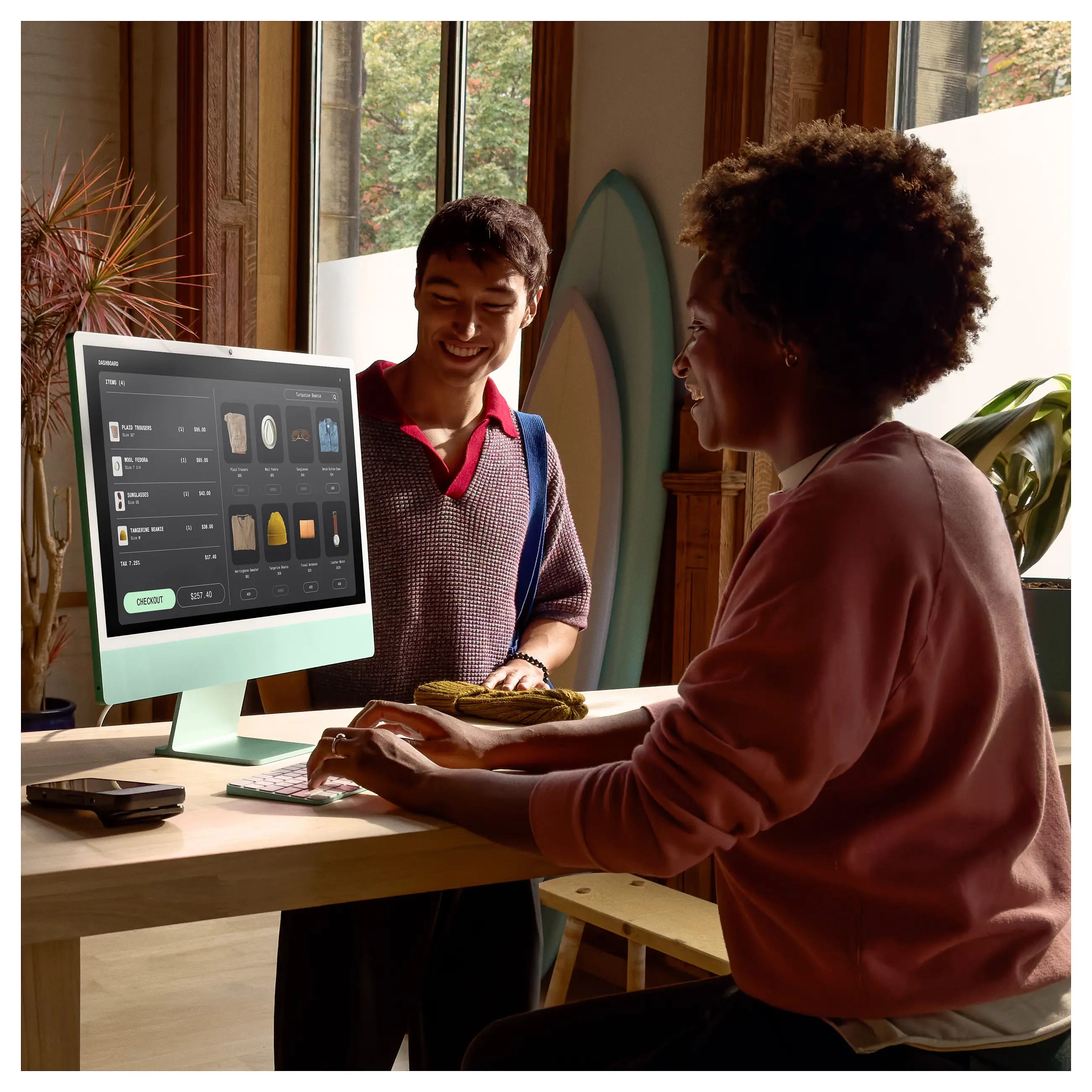 Apple 24 inch iMac with Retina 4 5K display  M4 chip with 8 core CPU and 8 core GPU  16GB  256GB SSD   Green Notebooks & E-Book Reader