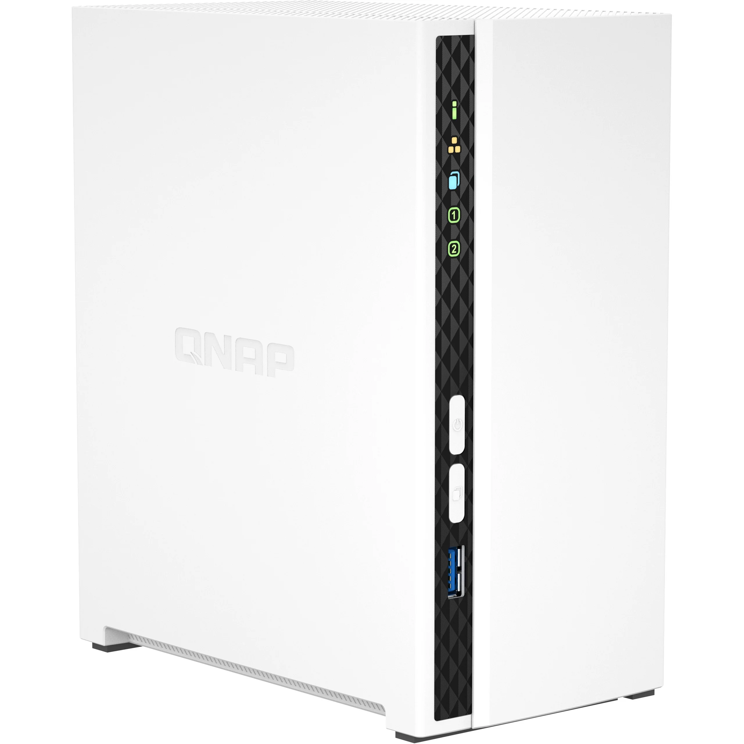 QNAP TS 233 NAS Tower 2GB ARM Cortex A55 QTS Weiss Speicherserver Speichermedien