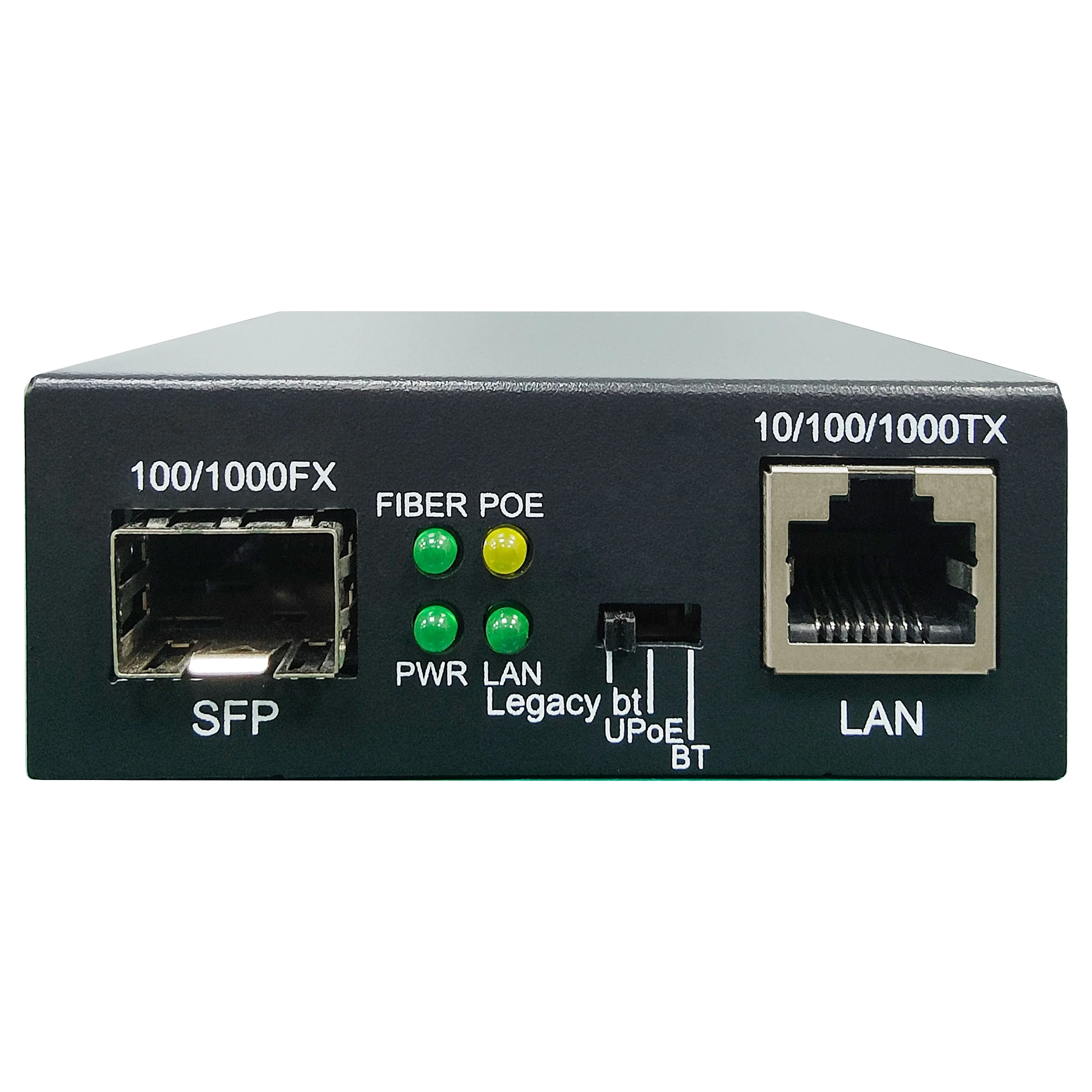 LevelOne RJ45 zu SFP Gigabit Medienkonverter 802 3bt 90W PoE PSE