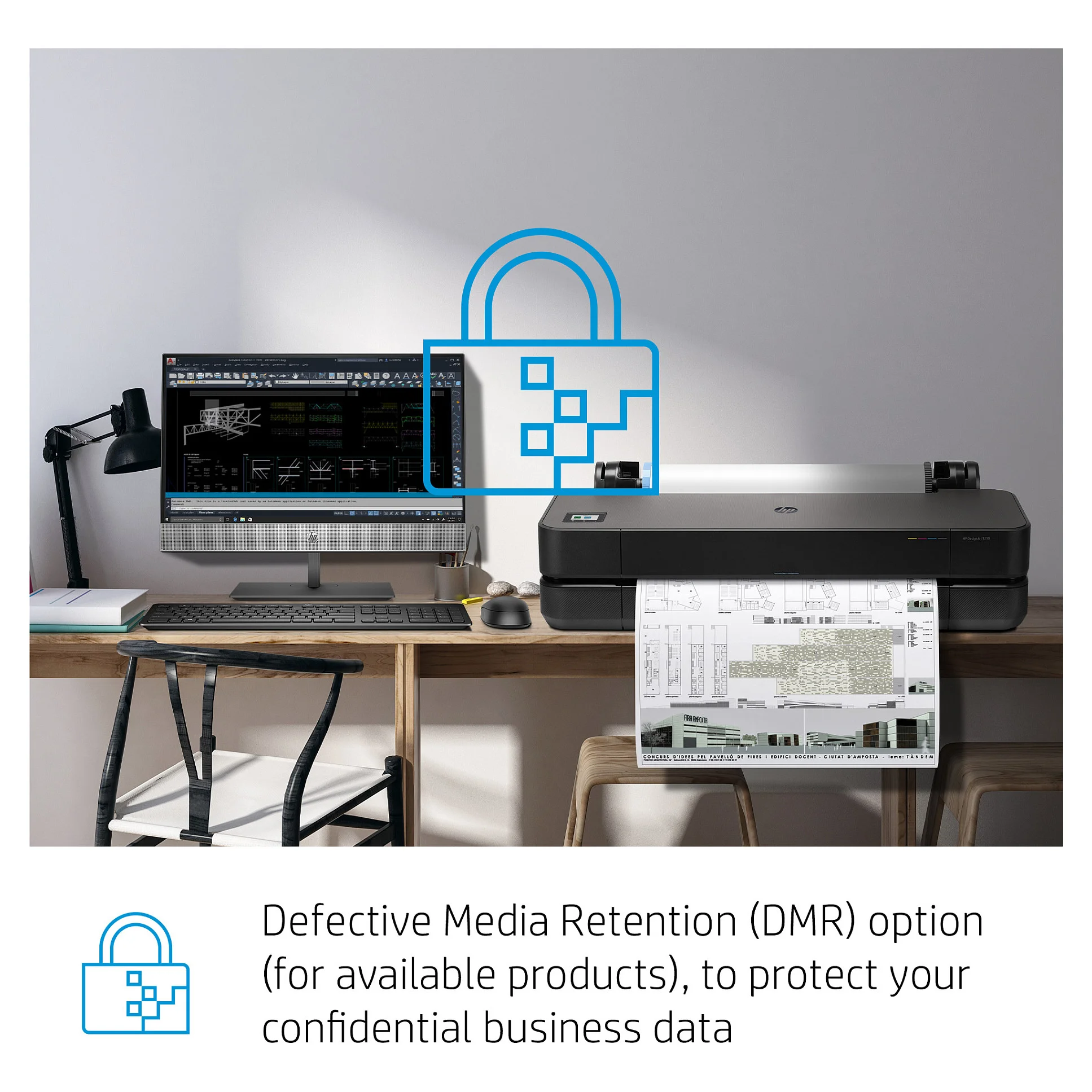 HP Hardwareunterstuetzung am naechsten Arbeitstag fuer Designjet T5XX  36 Zoll  3 Jahre Drucker & Scanner