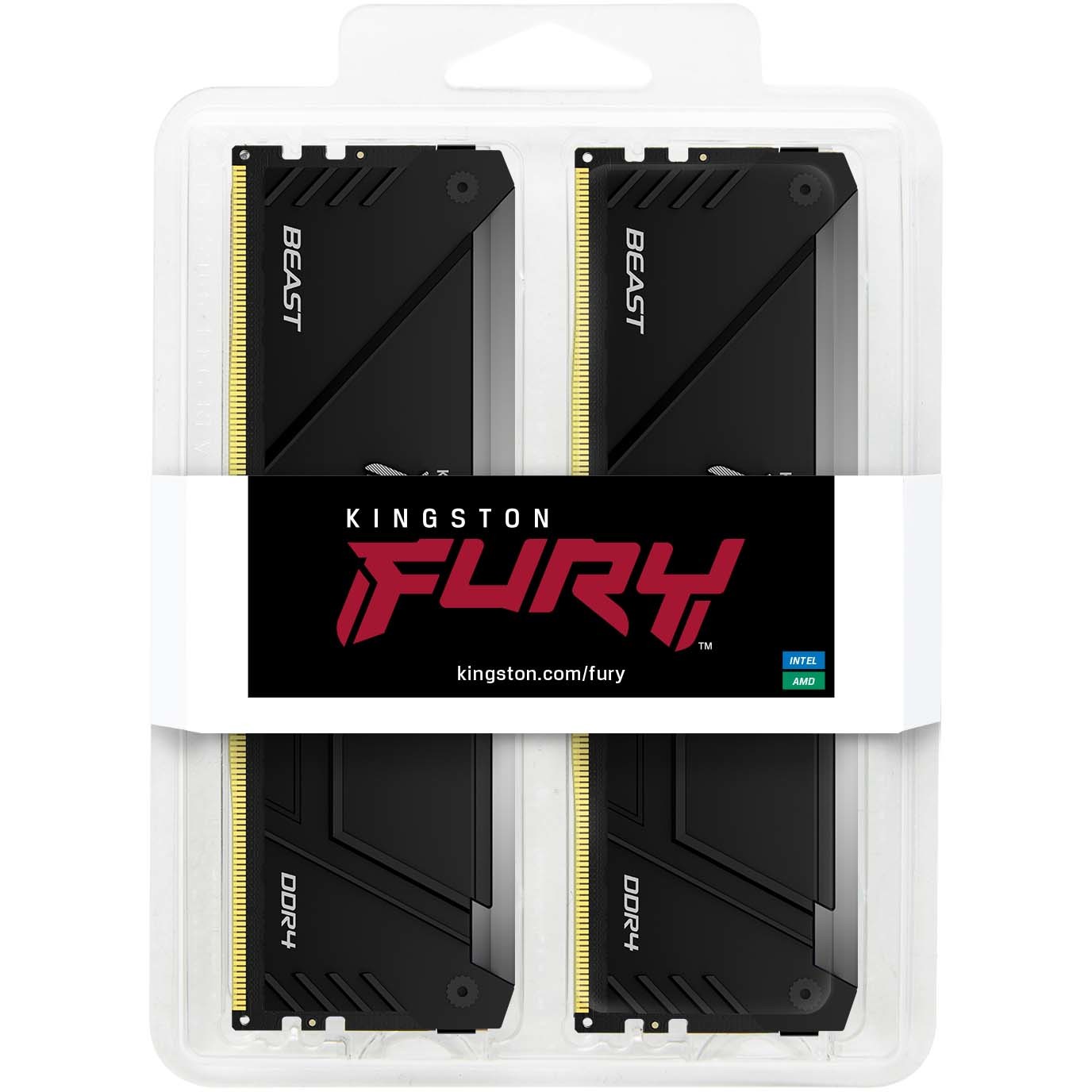 Kingston 16gb 3600mt s ddr4 cl17 dimm kit of 2 fury beast rgb Speichermedien
