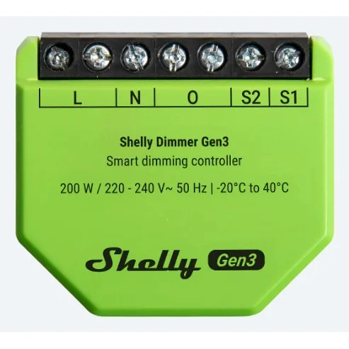 Shelly Relais ZollDimmer Gen3Zoll LED Lichtcontroller Messfunktion Unterputz Smart Home Zubehoer