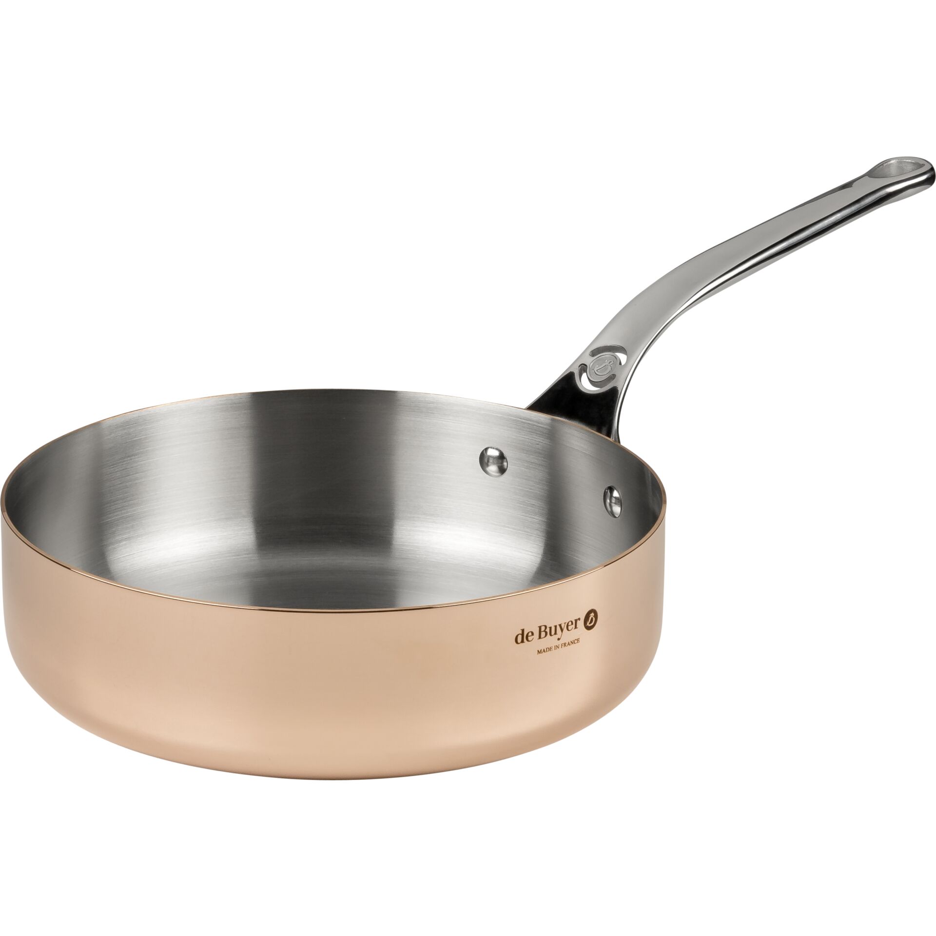 De Buyer Prima Matera Sauteuse Kupfer Edels  24cm gerade ind  Pfannen & Toepfe