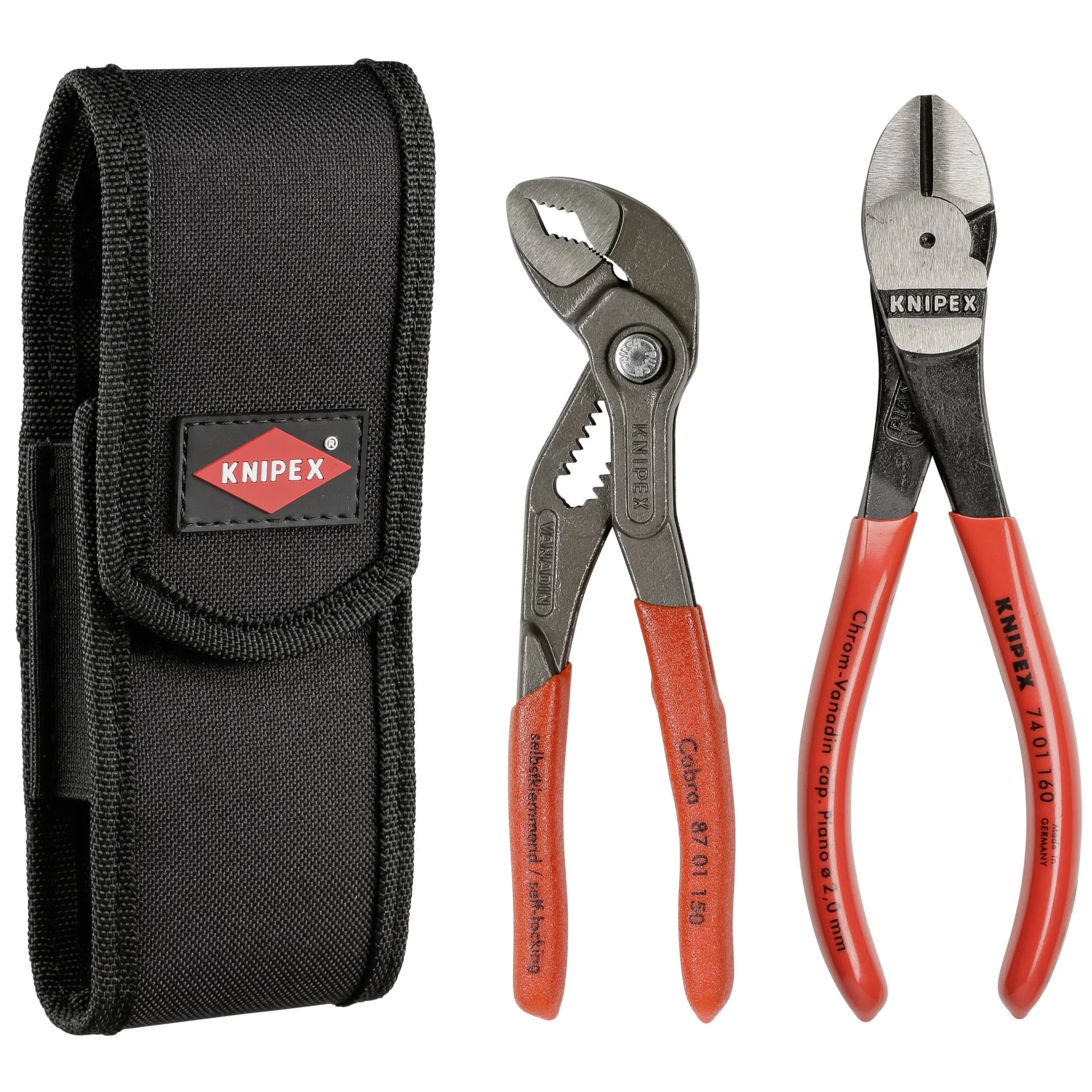 KNIPEX Zangenset in Guerteltasche Schraubendreher & Zangen