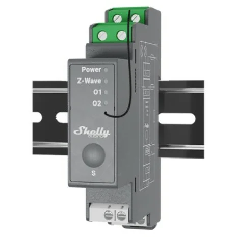 Shelly Relais Wave Pro 2 max 25A Z Wave DIN Rail Smart Home Zubehoer