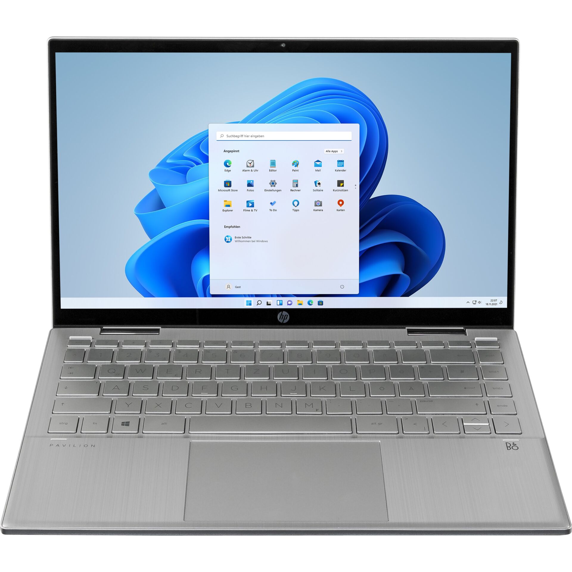 HP Pavilion x360 14 ek1652ng Intel  Core  i5 i5 1335U Hybrid  2 in 1  35 6 cm  14   Touchscreen Full HD 8 GB DDR4 SDRAM 512 GB SSD Wi Fi 6  802 11ax  Windows 11 Home Silber Notebook & Tablet Zubehoer