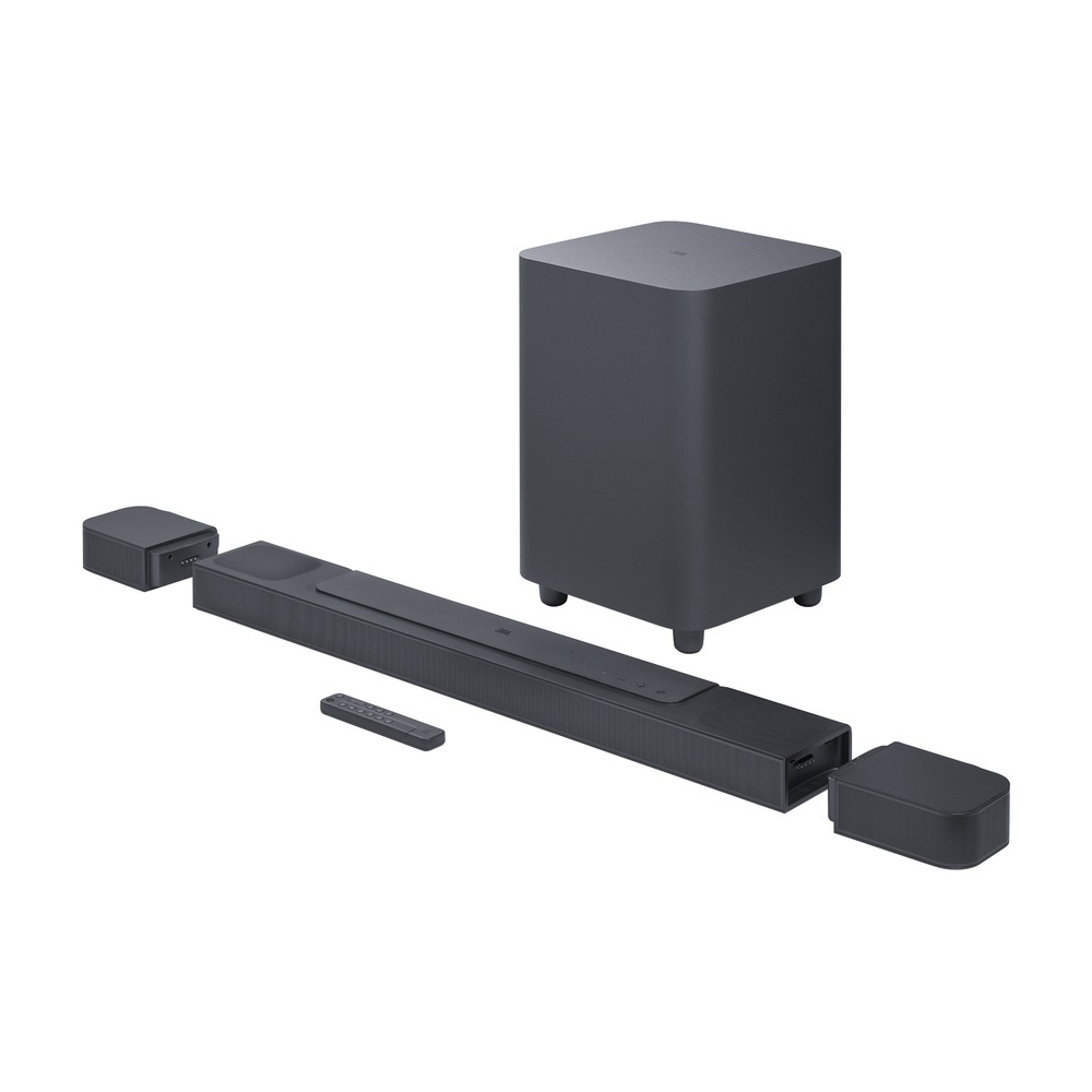 JBL 7 1 Kanal Soundbar BAR 800 MK2 mit abnehmbaren Surround Lautsprechern  kabelloser Sub Video & Audio