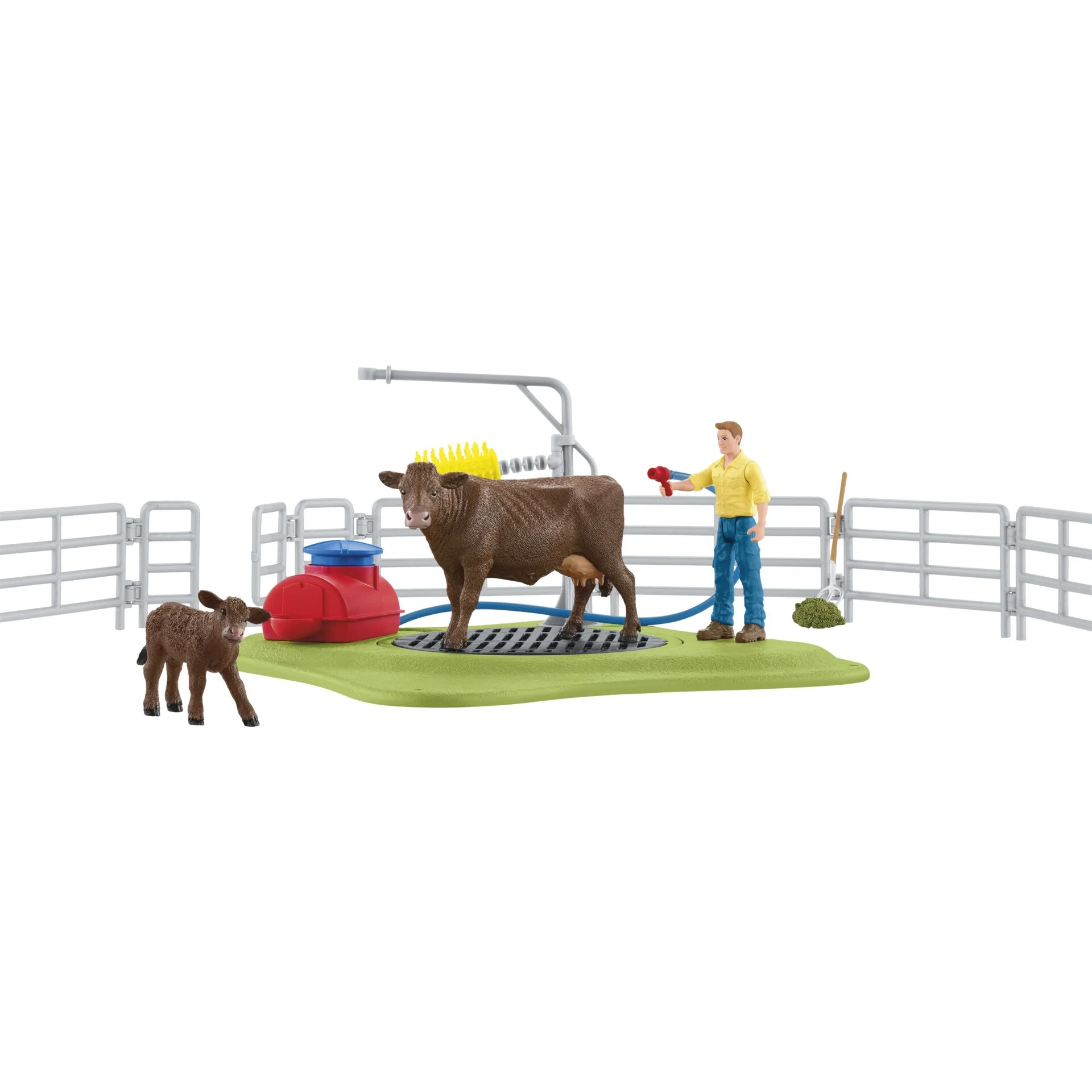 Schleich Farm World 42529 Kuh Waschstation Spielfiguren