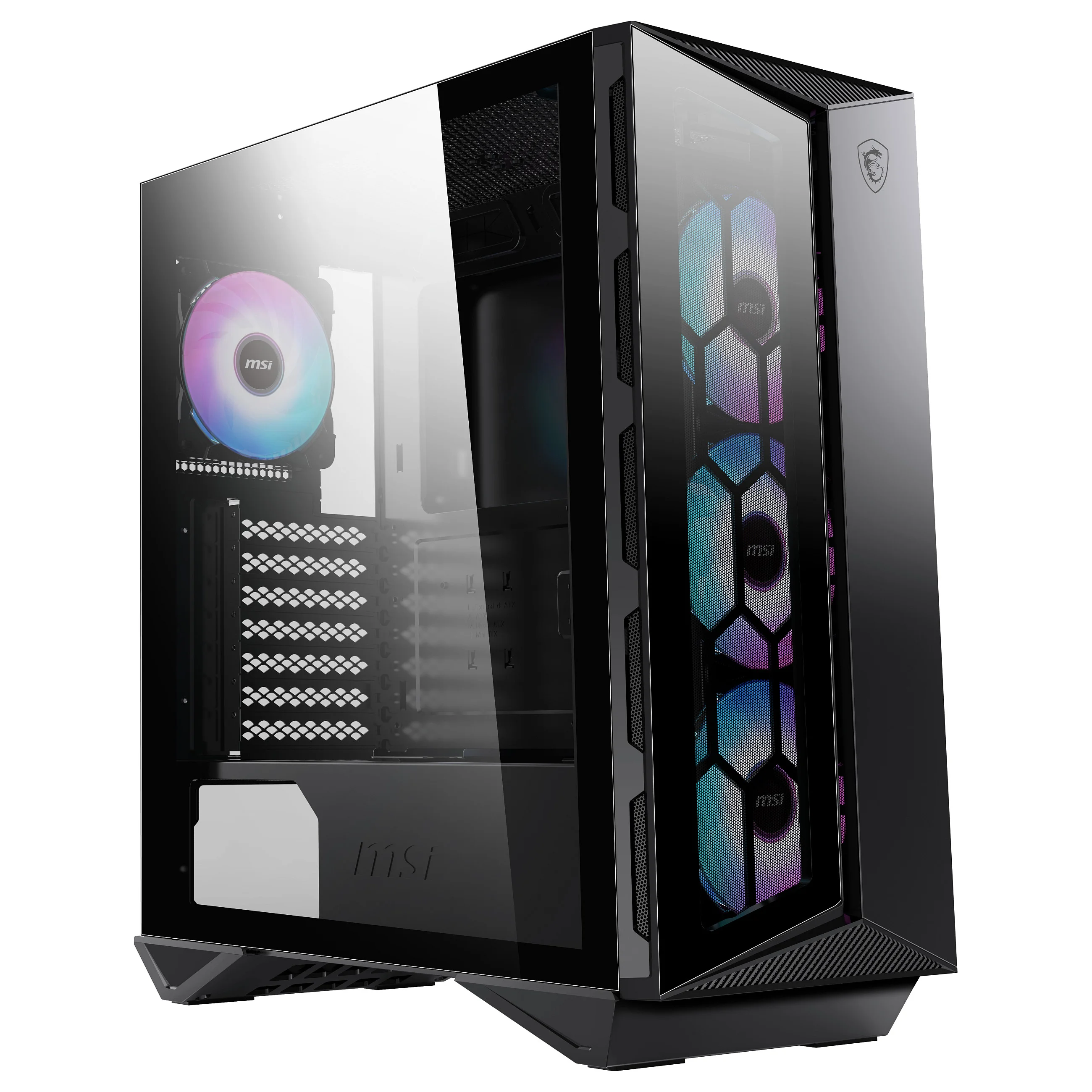 MSI MPG GUNGNIR 110R Computer Gehaeuse Midi Tower Schwarz PC-Zubehoer