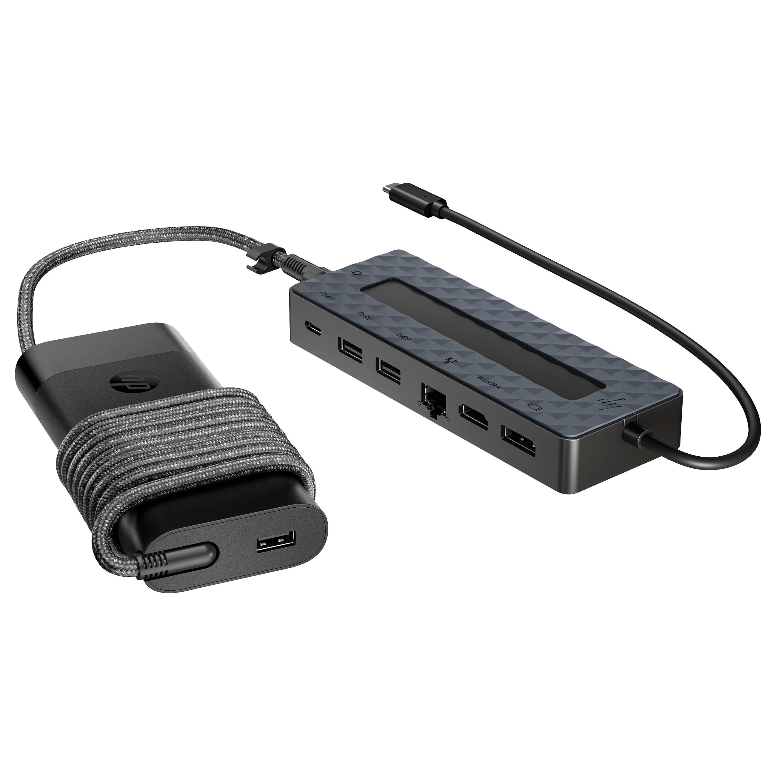 HP Universelles USB C Hub  und Laptop Ladegeraet  Kombo Notebook & Tablet Zubehoer