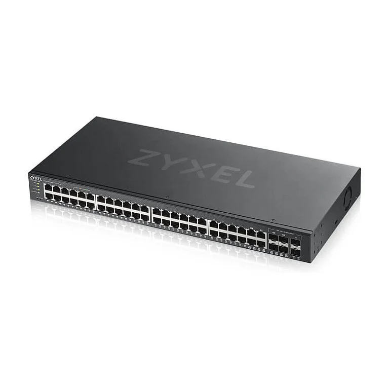 Zyxel GS1920 48v2 52 Port Smart Managed Gigabit Switch   48x RJ45   PoE    Desktop Switches