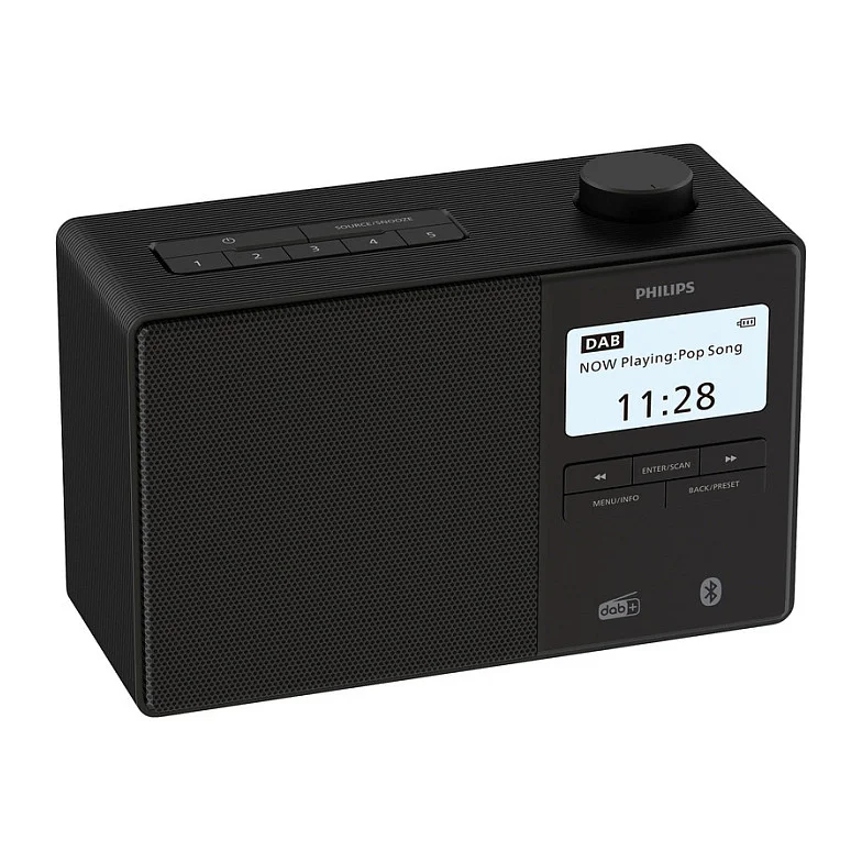 Philips TAR5600 00 Radio Uhr Digital Schwarz Video & Audio