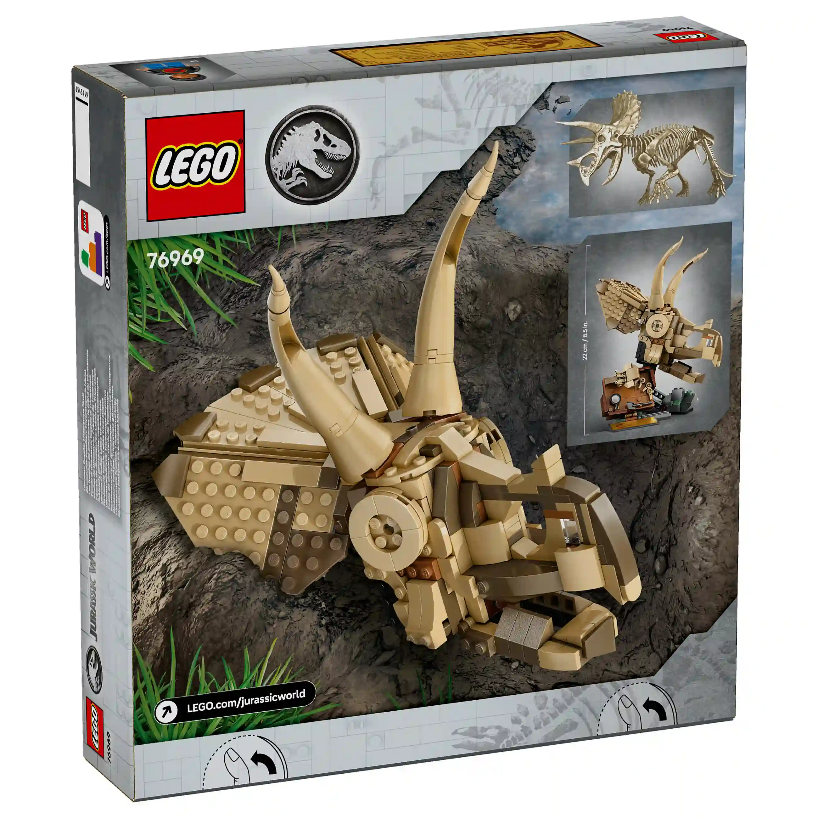 LEGO 76969 Jurassic World Dinosaurier Fossilien  Triceratops Spielwaren