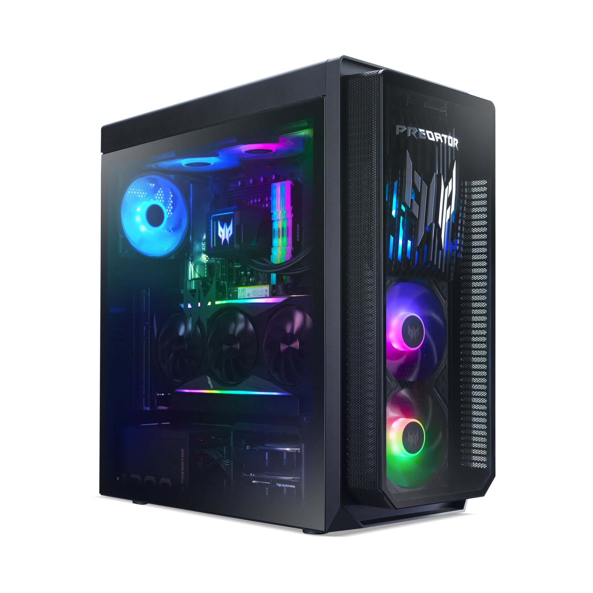 Acer Predator Orion 7000 PO7 660 Intel Core Ultra 7 265KF 32 GB DDR5 SDRAM 2 TB SSD NVIDIA GeForce RTX 5080 Windows 11 Home Desktop PC Schwarz Laptops & Notebooks