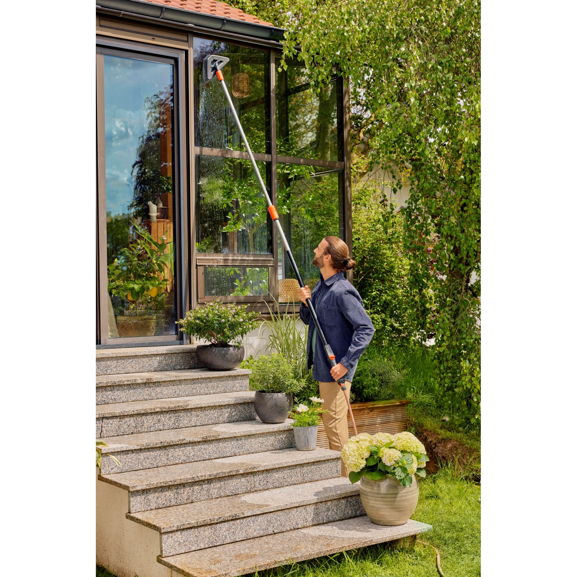 GARDENA Cleansystem Stielbuerste soft flex Zubehoer fuer Staubsauger & Reiniger