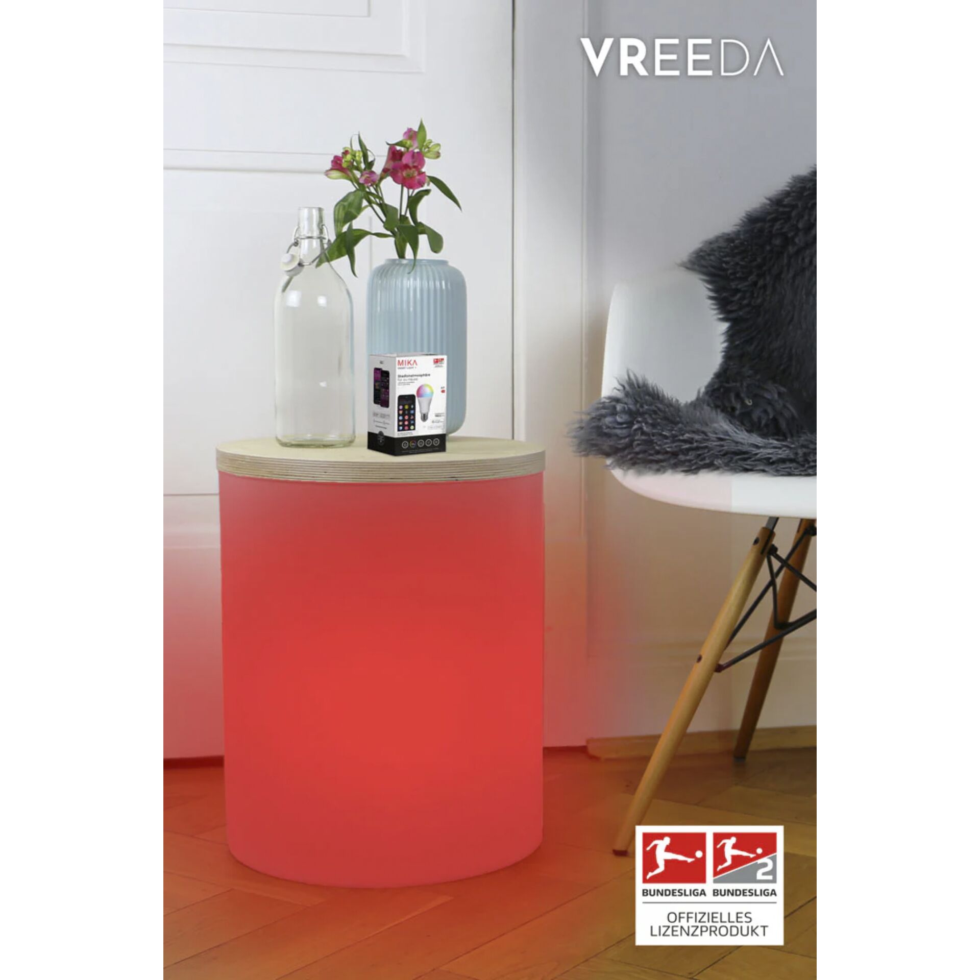 8seasons 8 seasons Leuchttisch Outdoor 39cm Bluetooth Beleuchtung