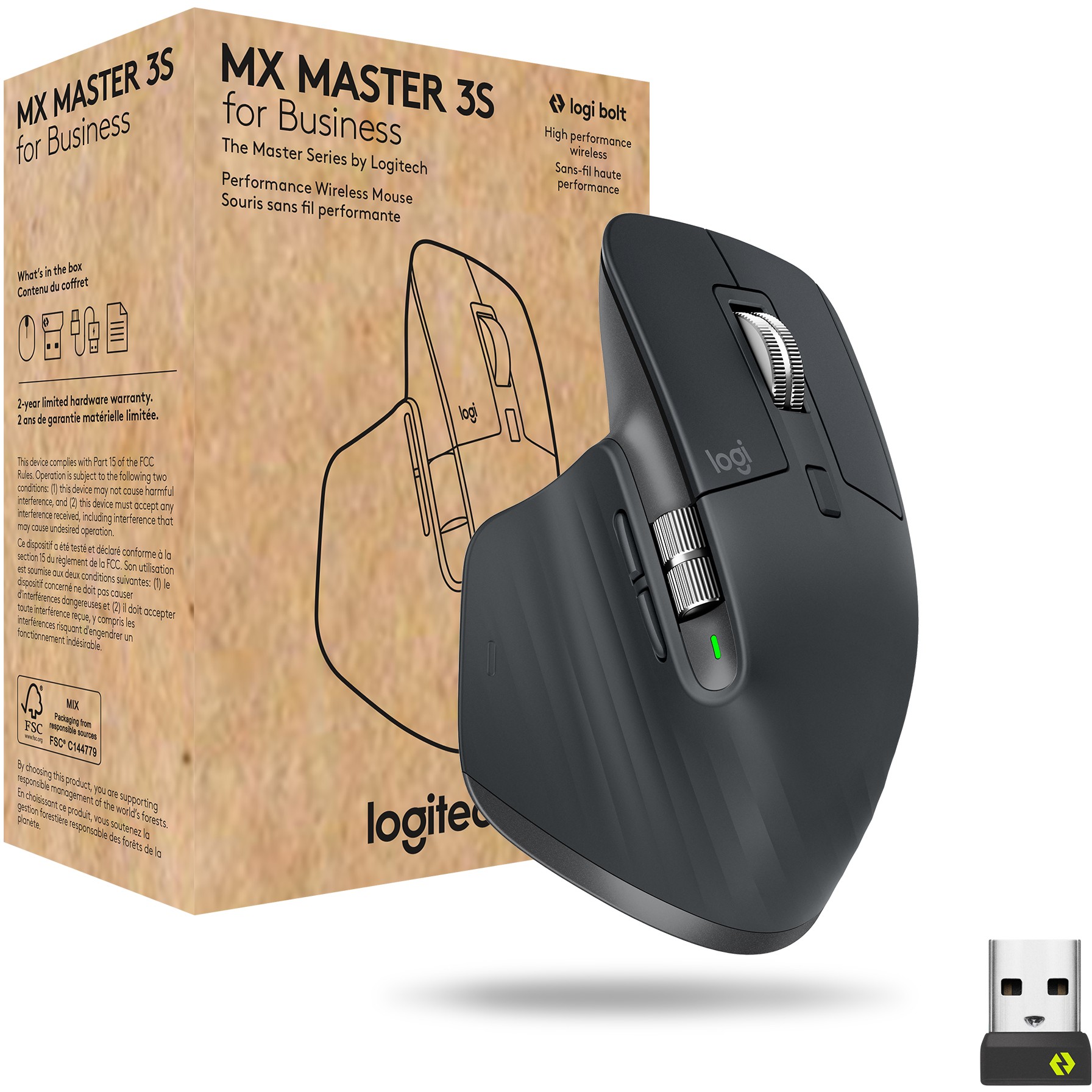 Logitech Master Series MX Master 3S for Busines Graphite Tastaturen & Maeuse