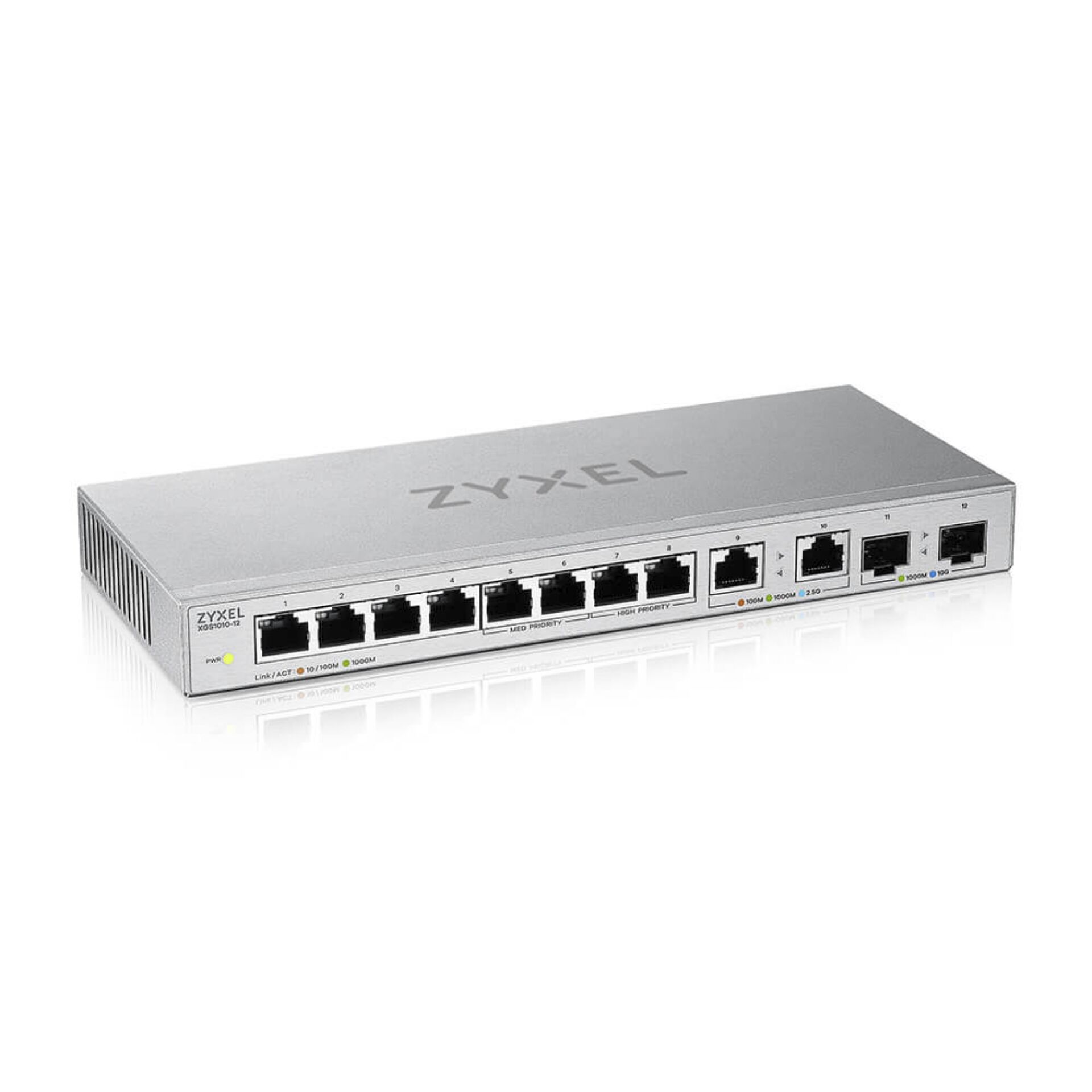 Zyxel XGS1010 12 ZZ0102F Netzwerk Switch Unmanaged Gigabit Ethernet  10 100 1000  Grau Switches
