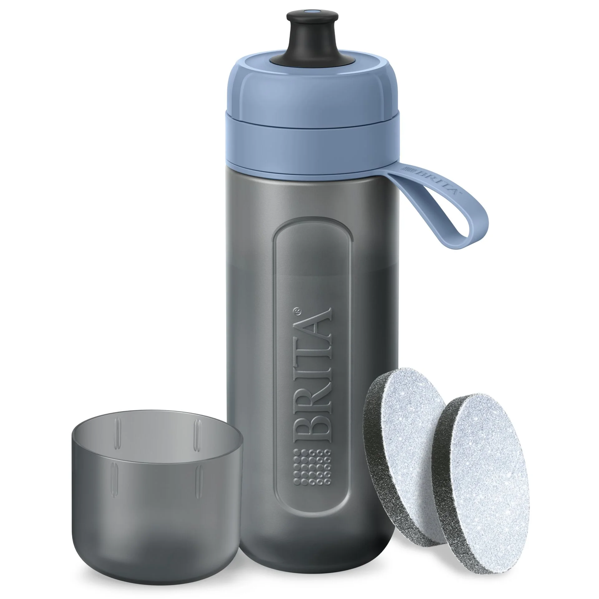 Brita Fill   Go Active darkblue inkl  2 MicroDisc Wasseraufbereitung