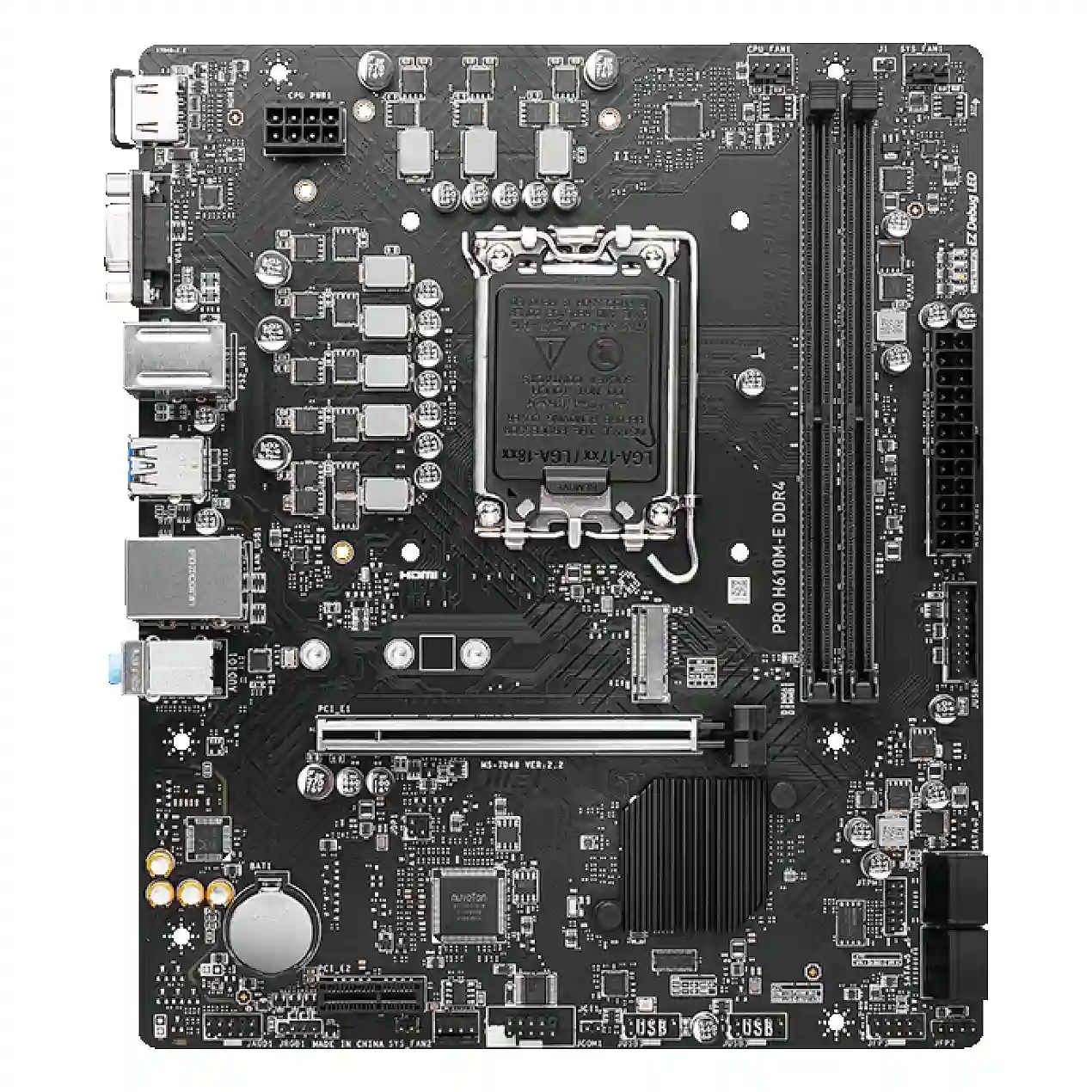 MSI 1700 H610M E PRO mATX D4 PC-Zubehoer