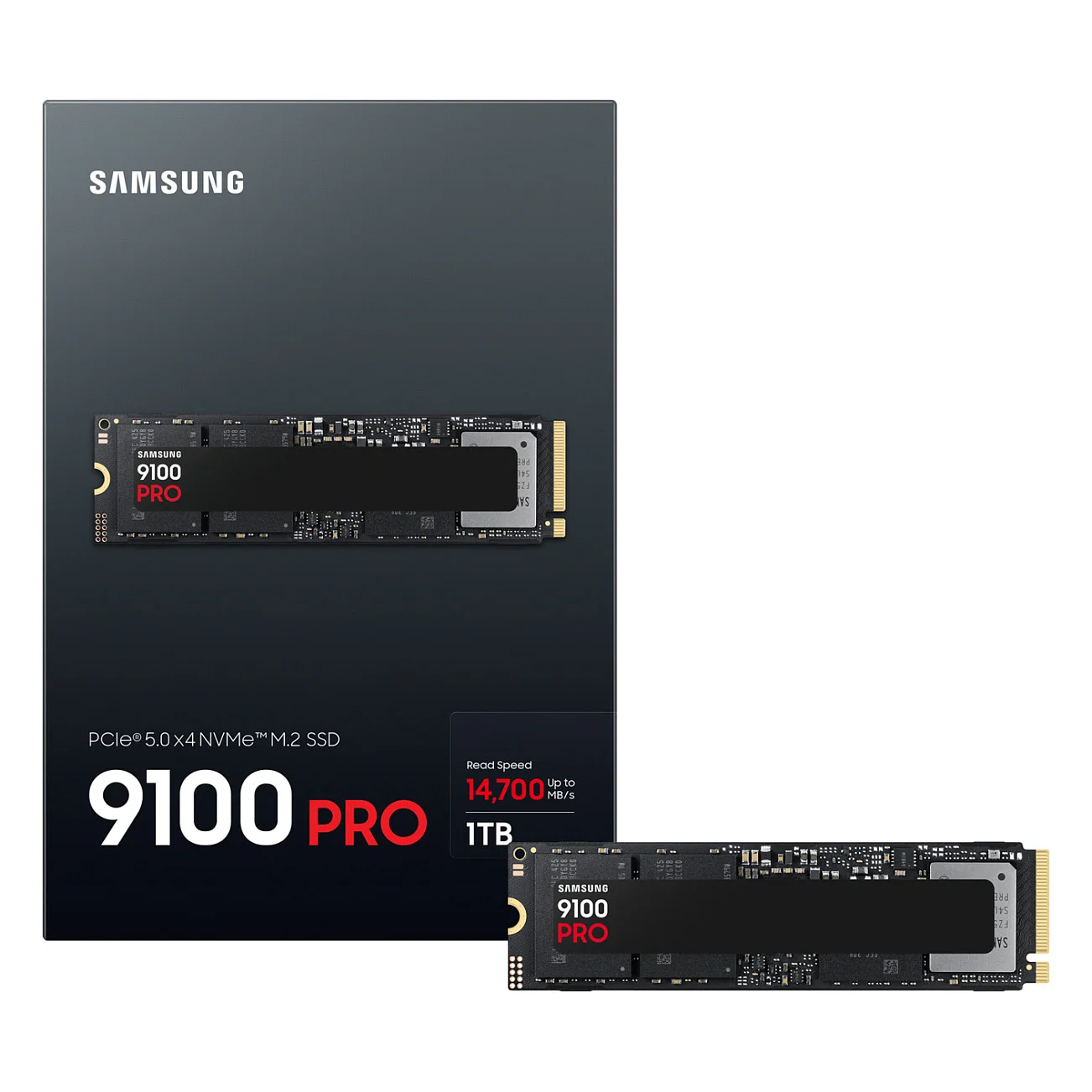 Samsung 9100 PRO PCIe  5 0 NVMe  M 2 SSD   1 TB Speichermedien