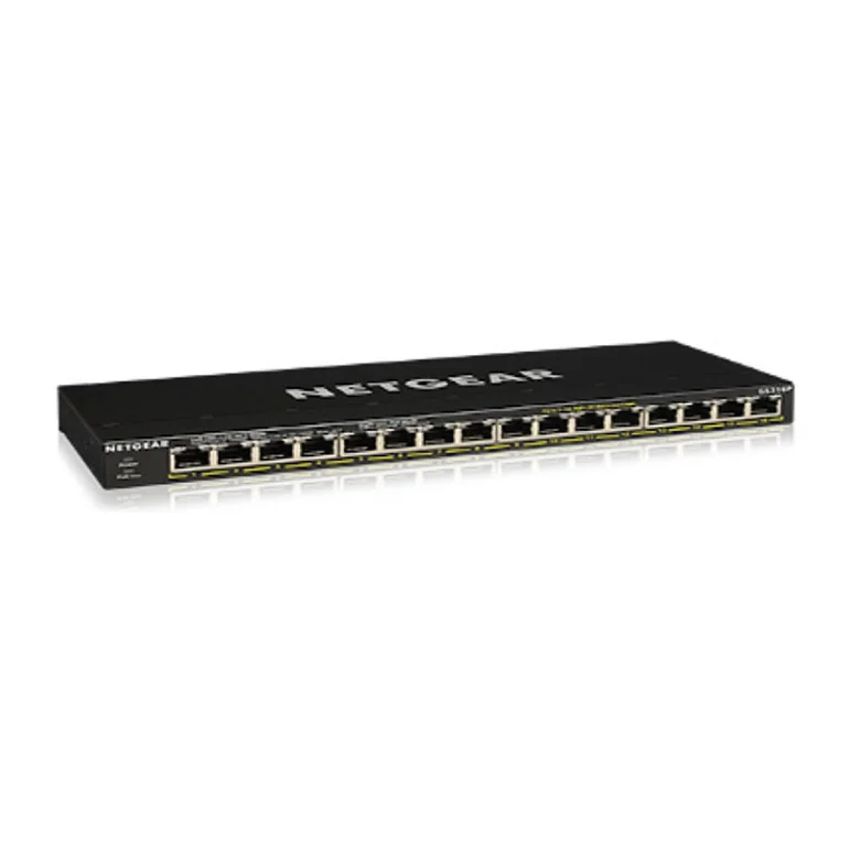 NETGEAR GS316P Unmanaged Gigabit Ethernet  10 100 1000  Power over Ethernet  PoE  Schwarz Switches