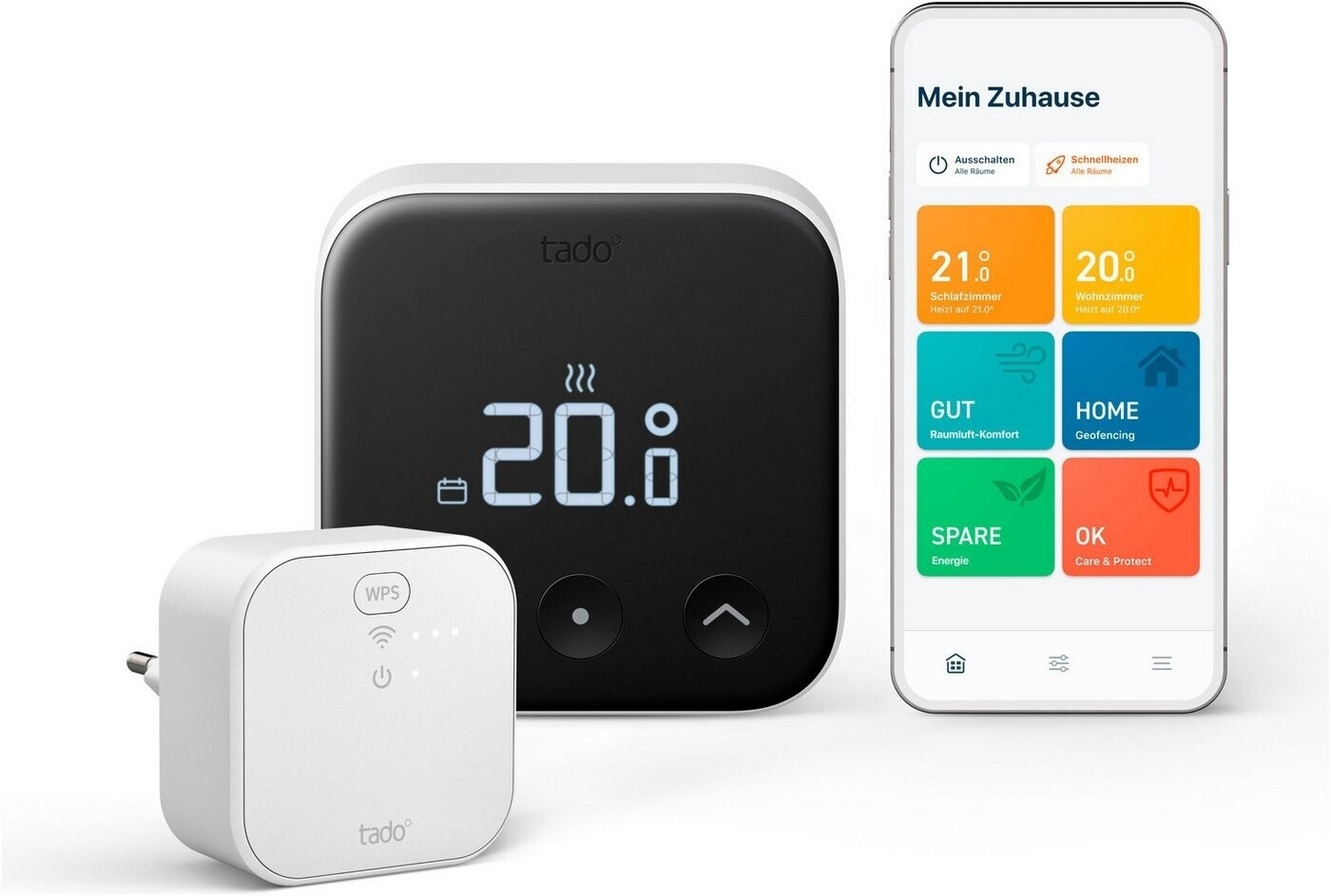 tado  Verkabeltes Smartes Thermostat X   Starter Kit fuer Fussbodenheizungen und Gasthermen Wandthermostate Heizungssteuerung