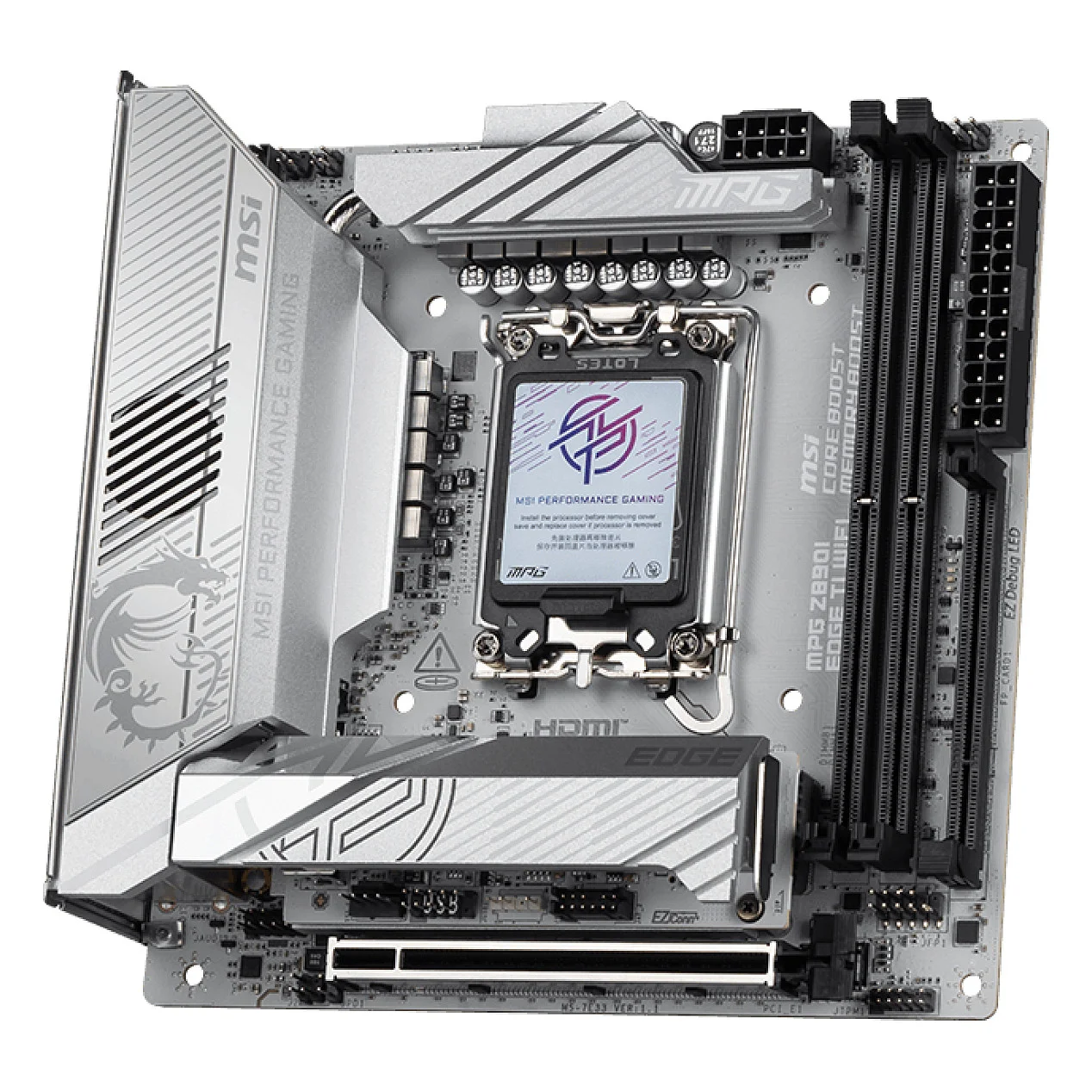 MSI MPG Z890I EDGE TI WIFI Motherboard Intel Z890 LGA 1851  Socket V1  mini ITX PC-Zubehoer