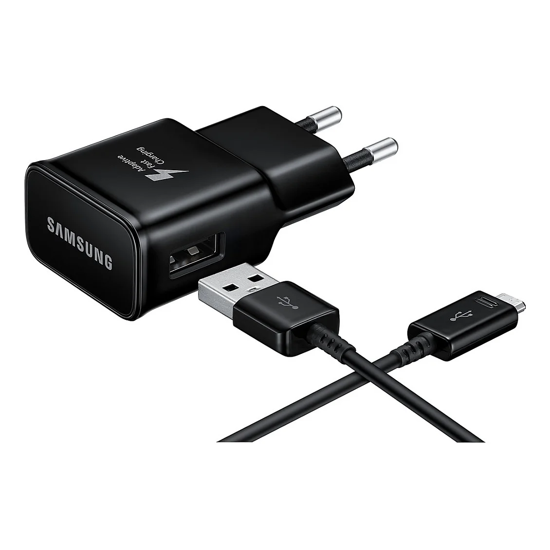 Samsung EP TA20 Universal Schwarz AC Schnellladung Drinnen  Draussen Handys & Tablets