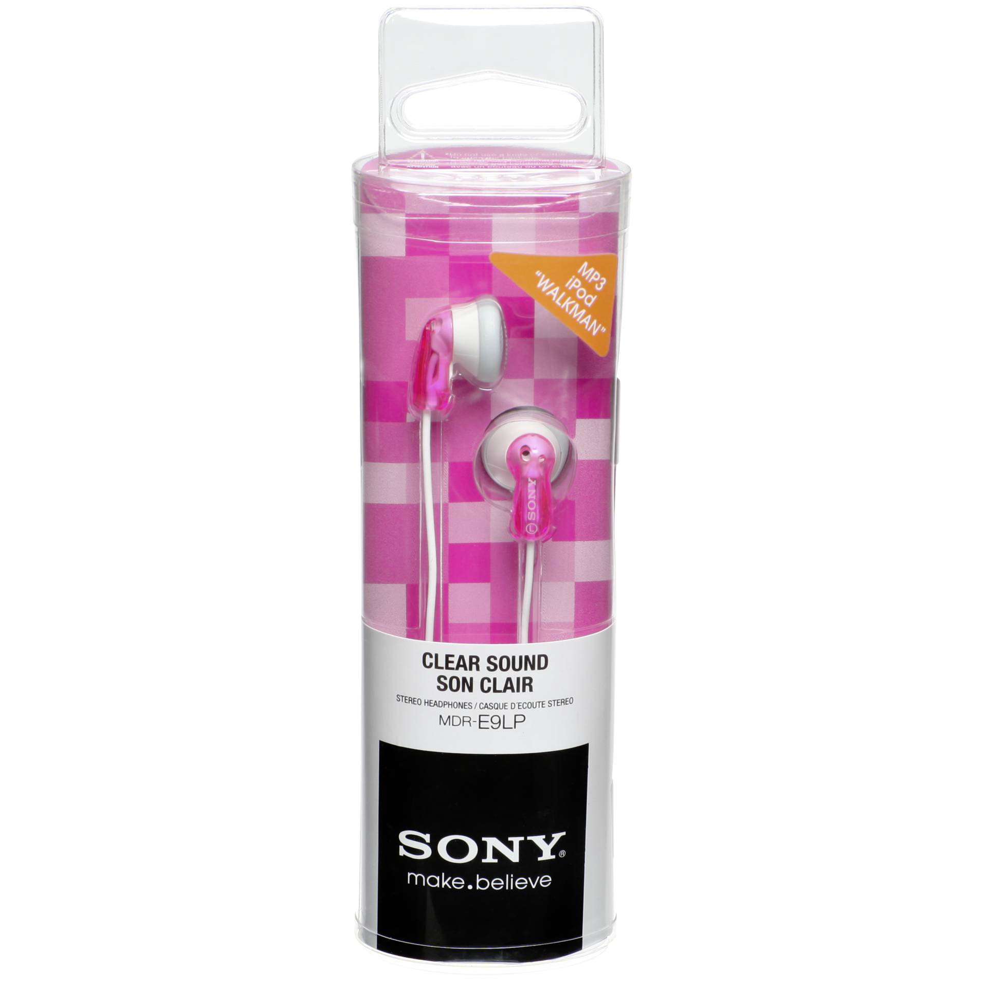 Sony MDR E9LP Kopfhoerer Kabelgebunden im Ohr Musik Pink  Weiss Over-Ear
